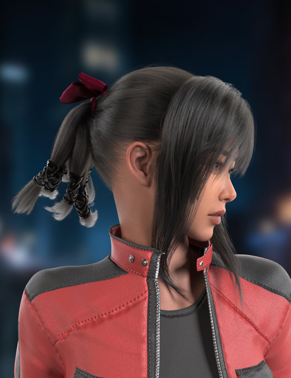 XYZ Mast Hair for Genesis 9 by: XYZArt Ken, 3D Models by Daz 3D