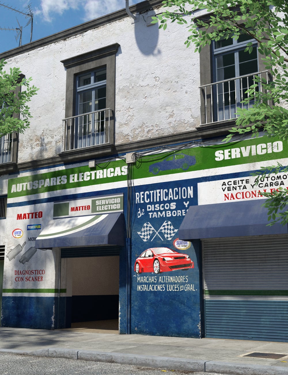 Mexico City Auto Repair by: Aurelio, 3D Models by Daz 3D