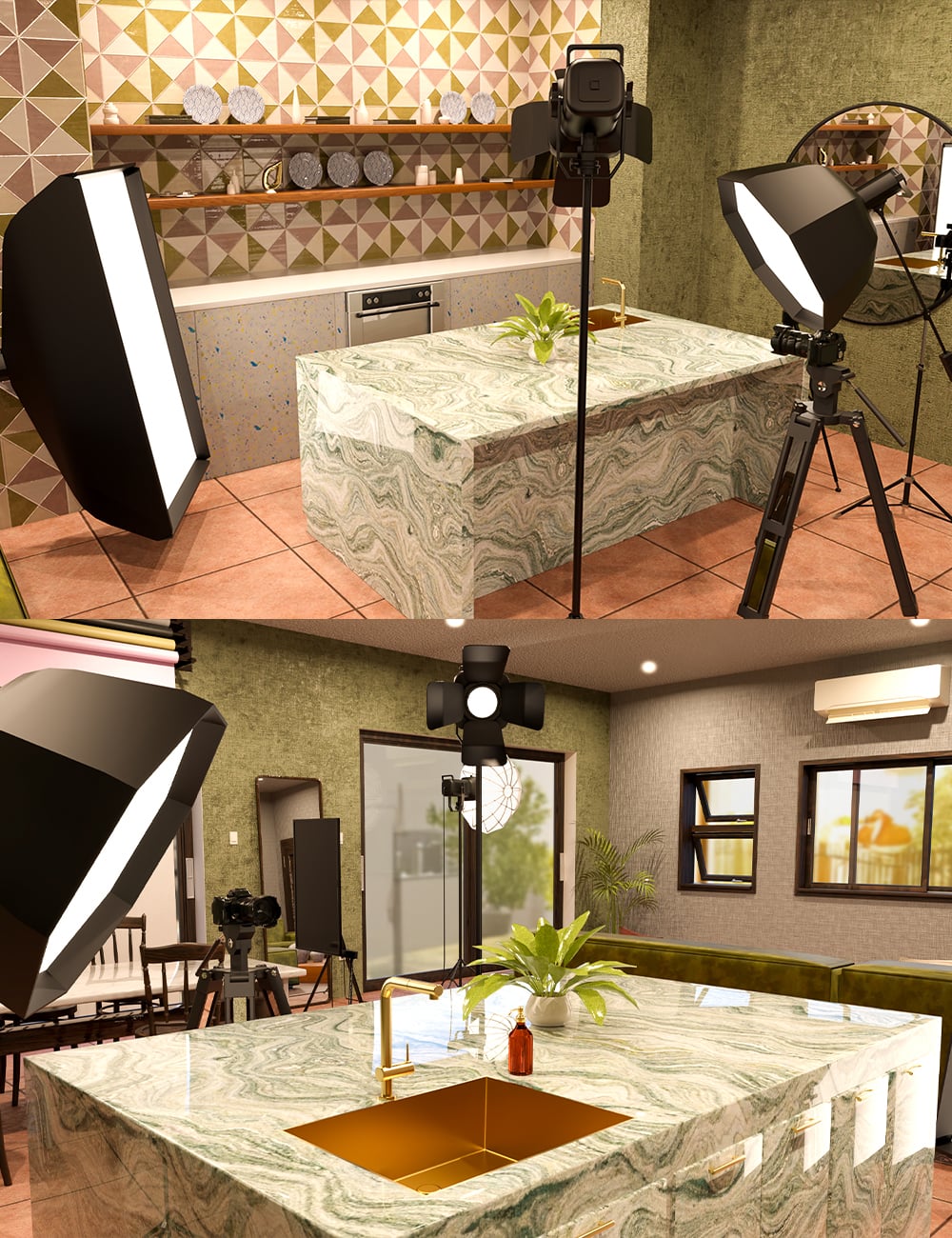 The Content Creator House by: bituka3d, 3D Models by Daz 3D