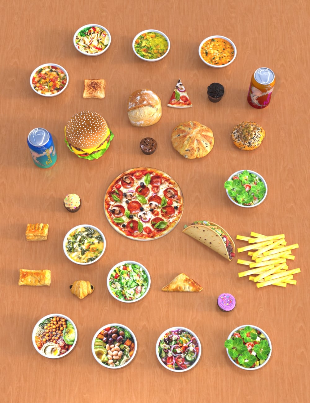 AP College Cafeteria Add-On by: AcharyaPolina, 3D Models by Daz 3D