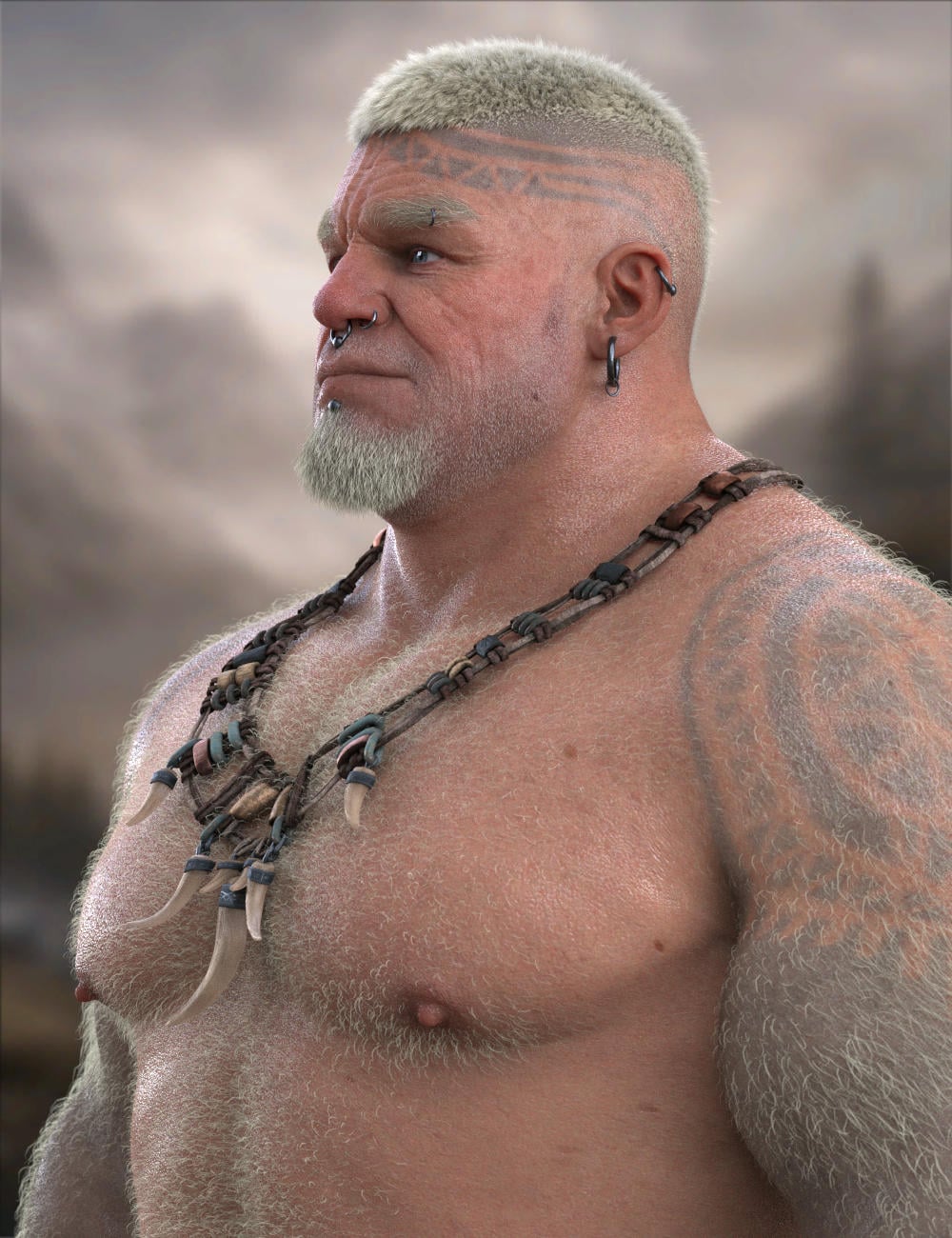 Masculine Body Hair for Genesis 9 by: Soto, 3D Models by Daz 3D