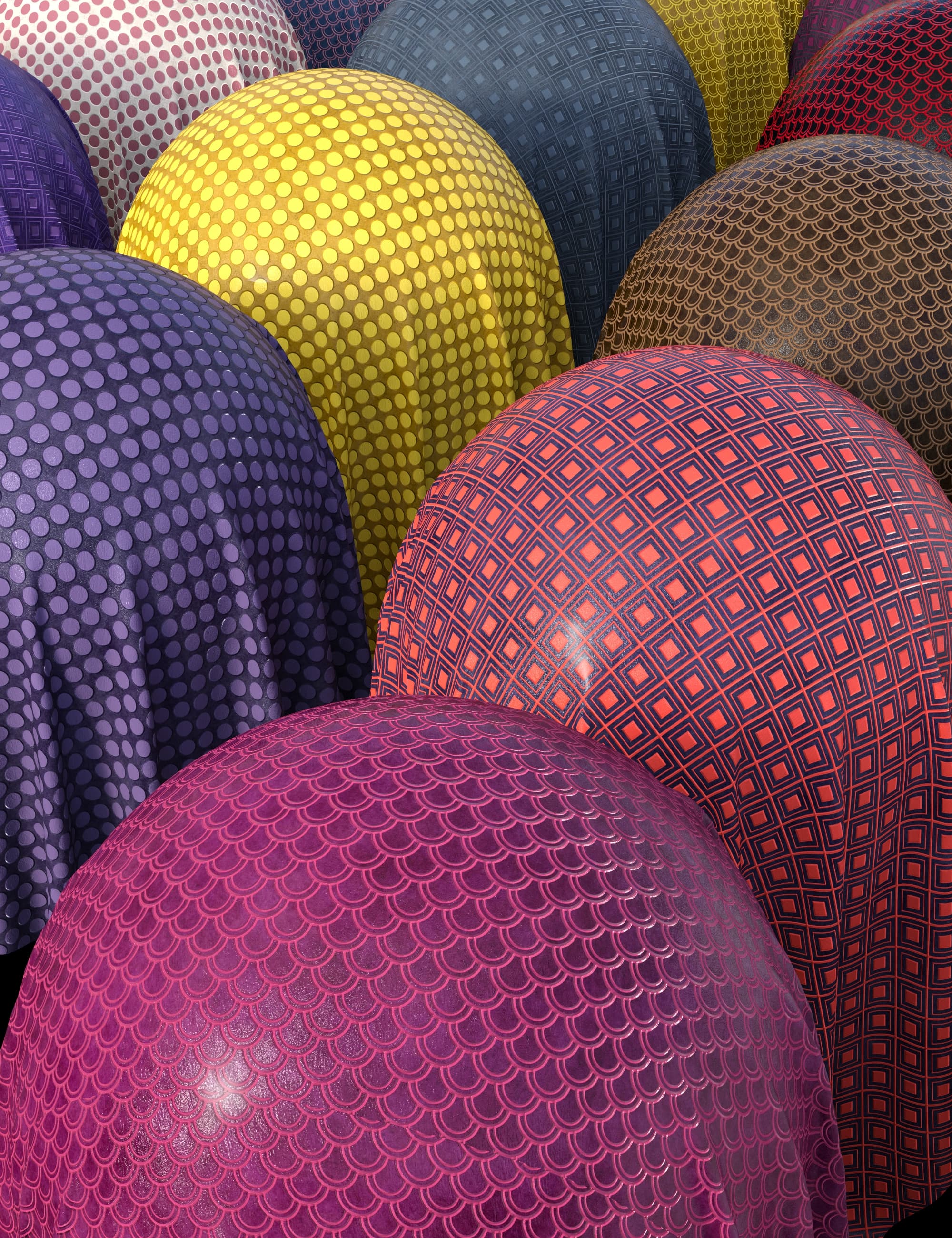 Studded Leather Fabric Iray Shaders - MR by: Nelmi, 3D Models by Daz 3D