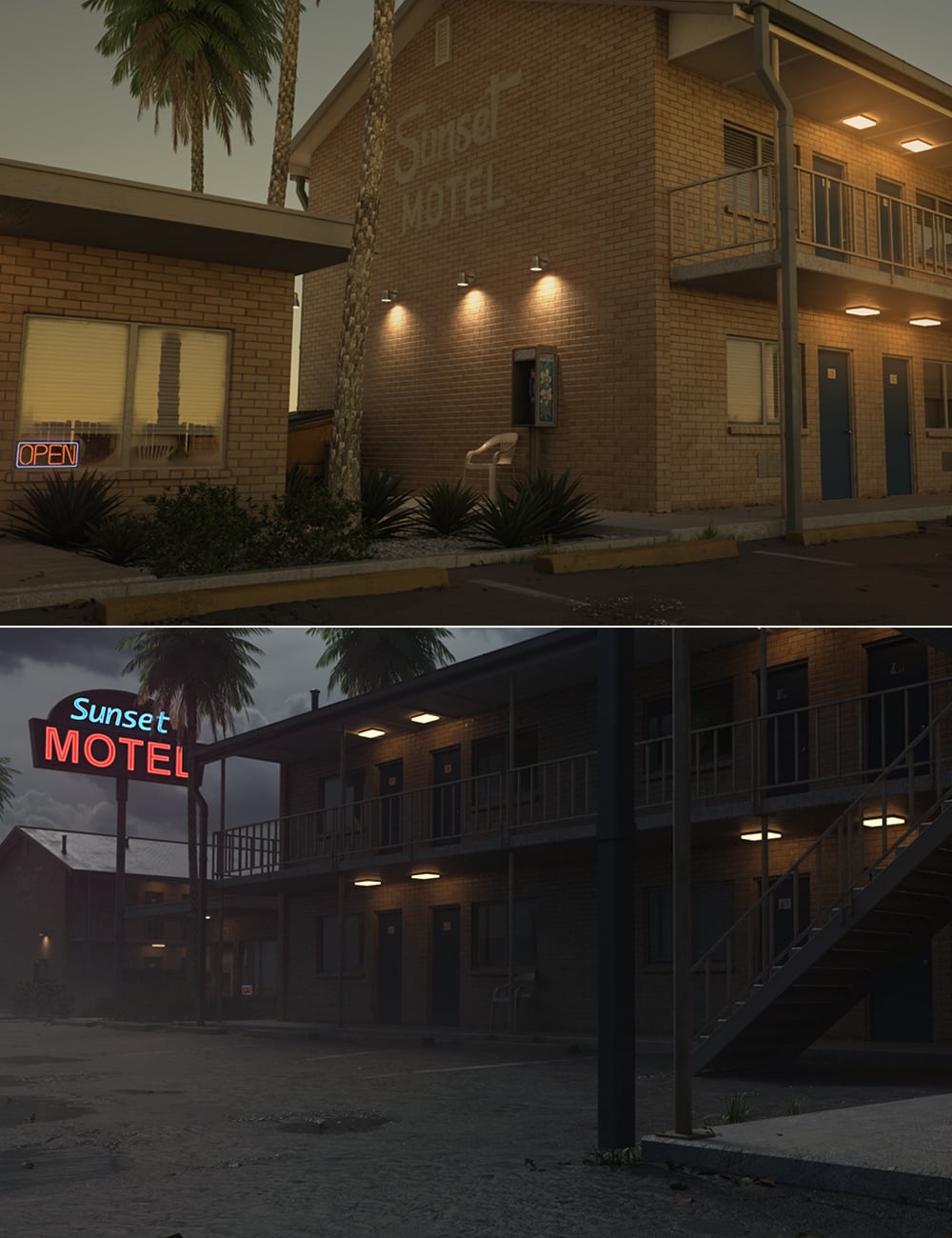 Sunset Motel by: Stonemason, 3D Models by Daz 3D
