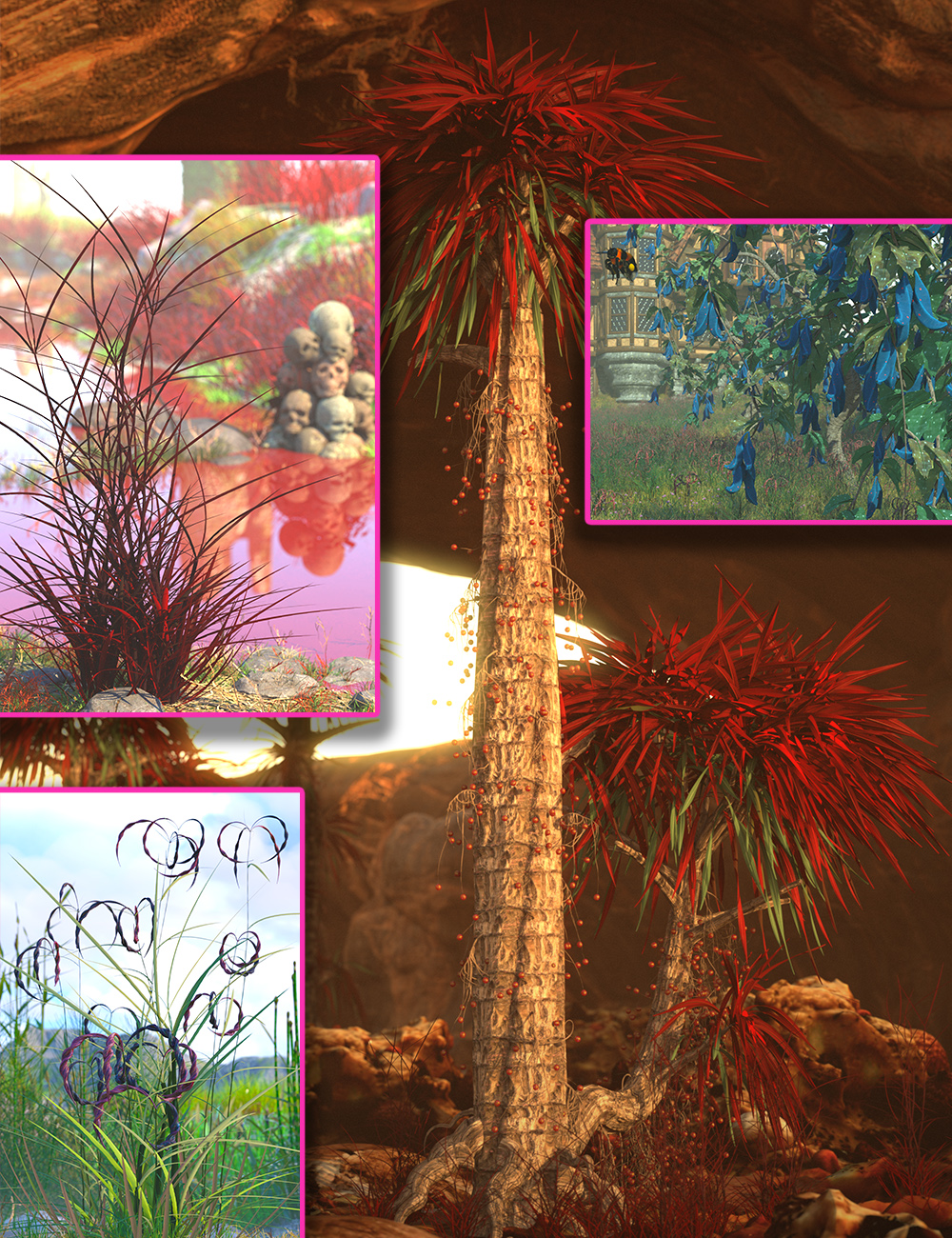 Fantasy Plants of de Altus Saltus by: MartinJFrost, 3D Models by Daz 3D