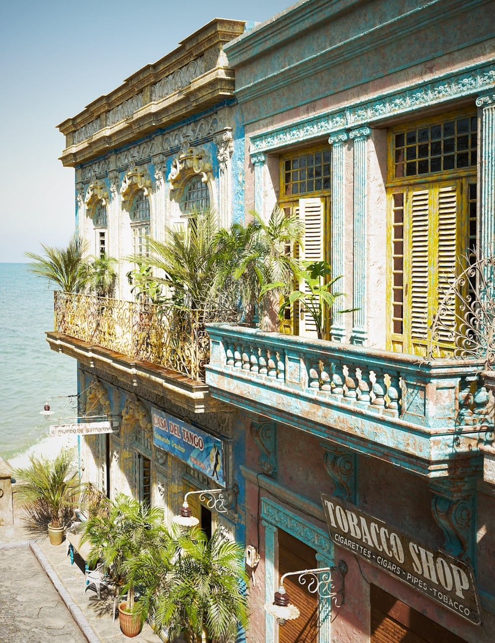 Caribbean Street Vignettes by: Linday, 3D Models by Daz 3D