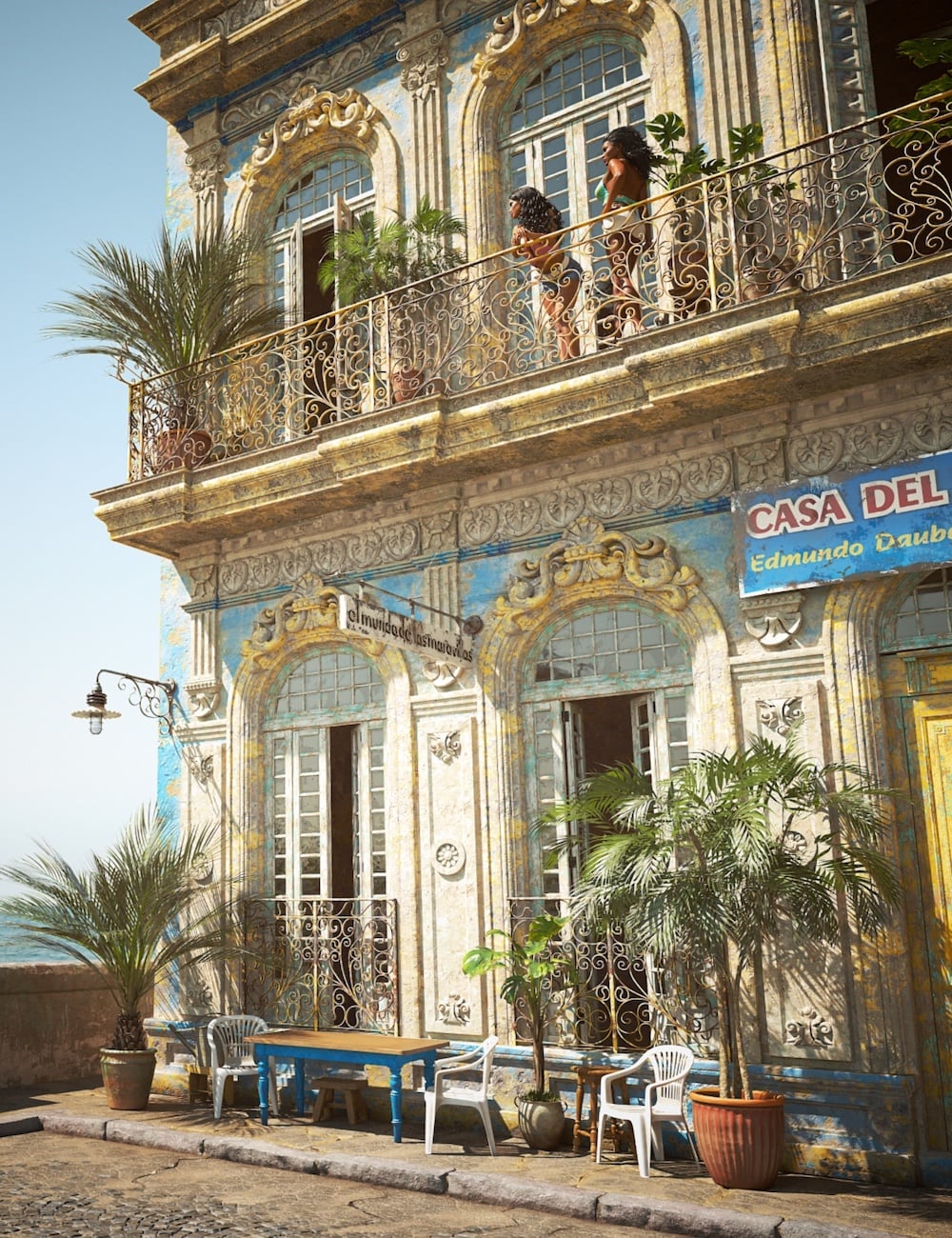 Caribbean Street Bundle by: Linday, 3D Models by Daz 3D