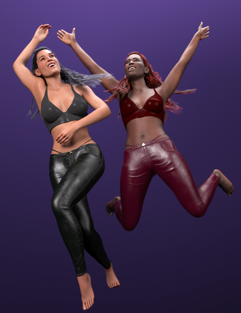 Really Happy Poses for Genesis 9 by: dobit, 3D Models by Daz 3D