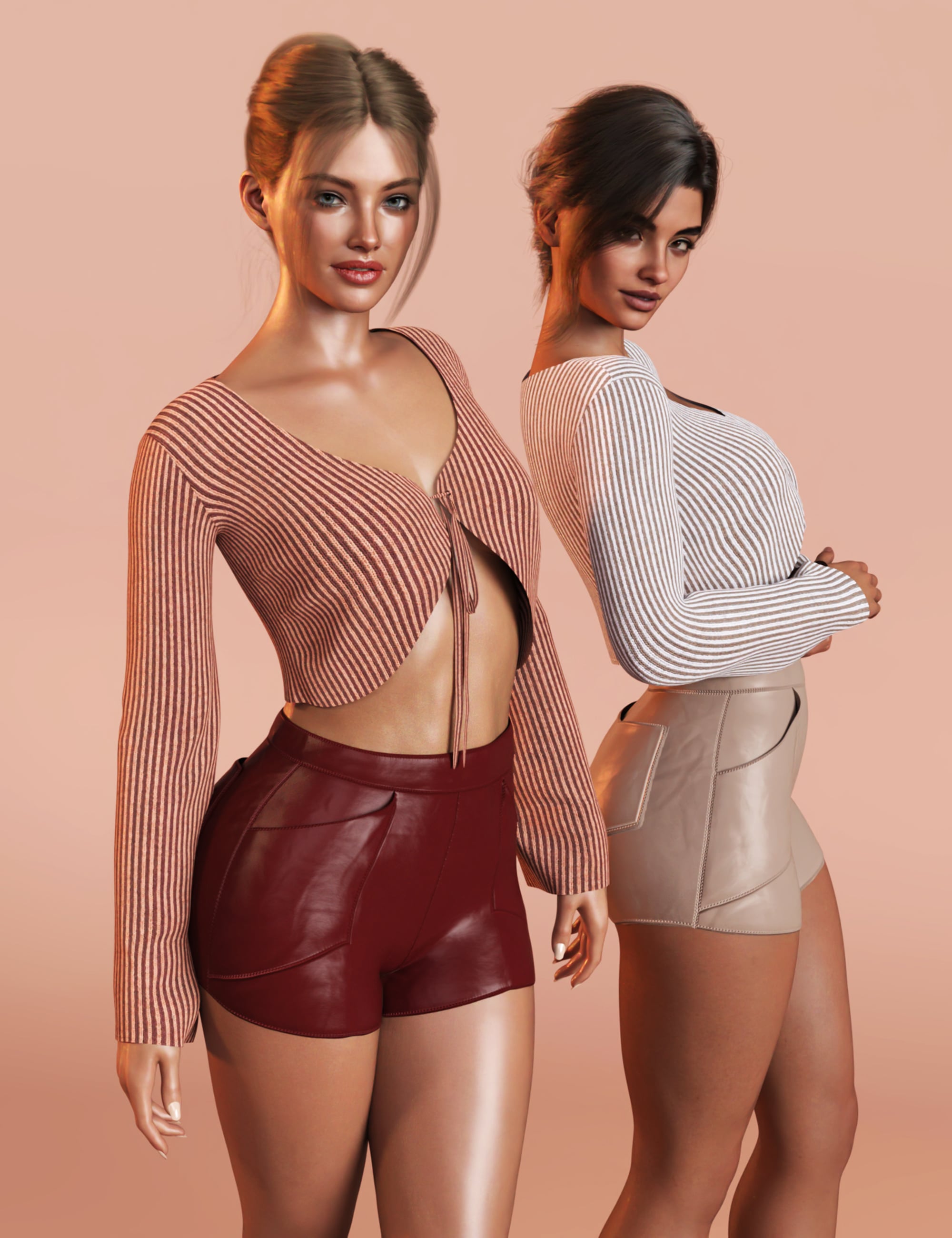 dForce M8 Weekend Mood On for Genesis 9 Textures Add-On by: Modu8, 3D Models by Daz 3D