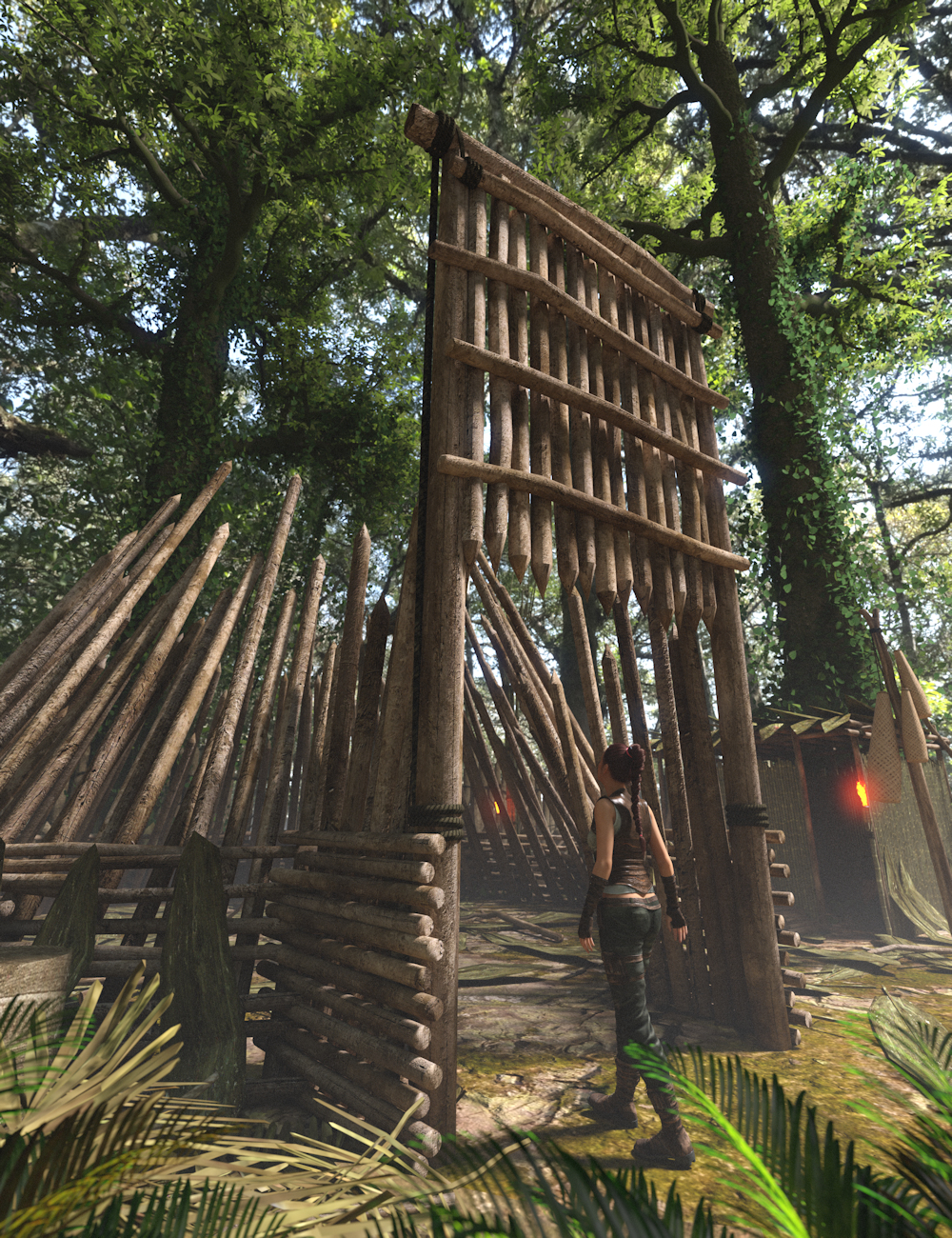 Jungle Traps and Cages 2 by: Enterables, 3D Models by Daz 3D
