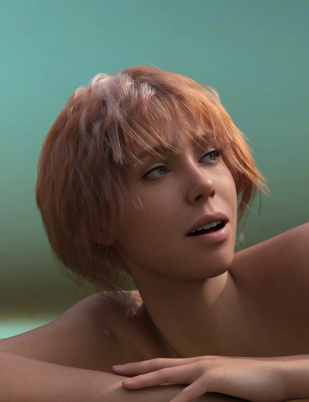 ATG Choppy Cut Hair for Genesis 9 and 8 Male and Female by: atrilliongames, 3D Models by Daz 3D