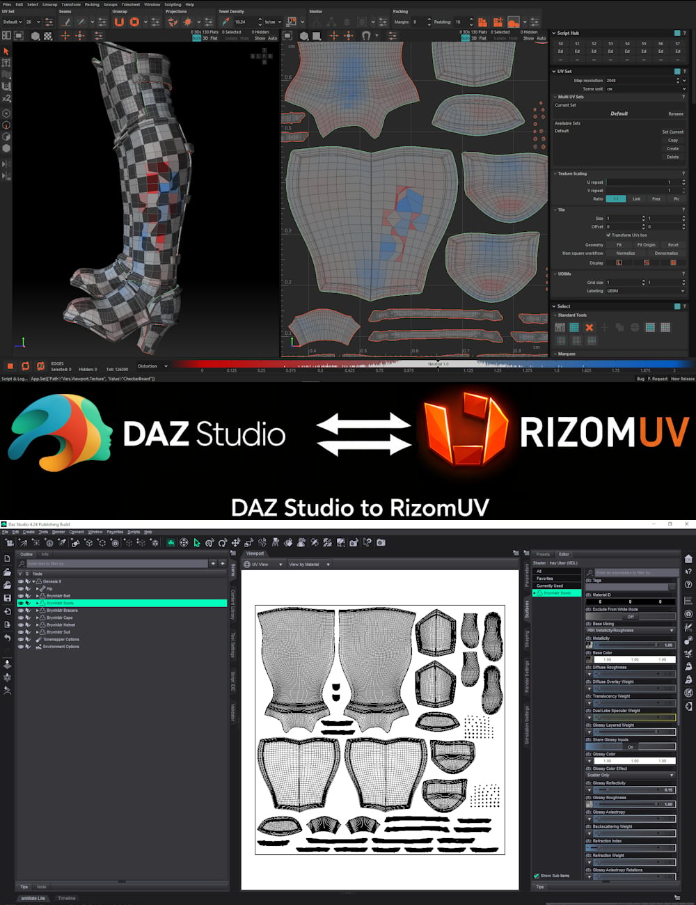 DS 2 RizomUV by: Umblefugly, 3D Models by Daz 3D