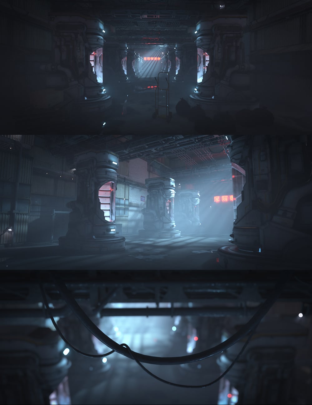 Black Market Cryo Lab for Urban Future 6 and CryoTube by: Dreamlight, 3D Models by Daz 3D