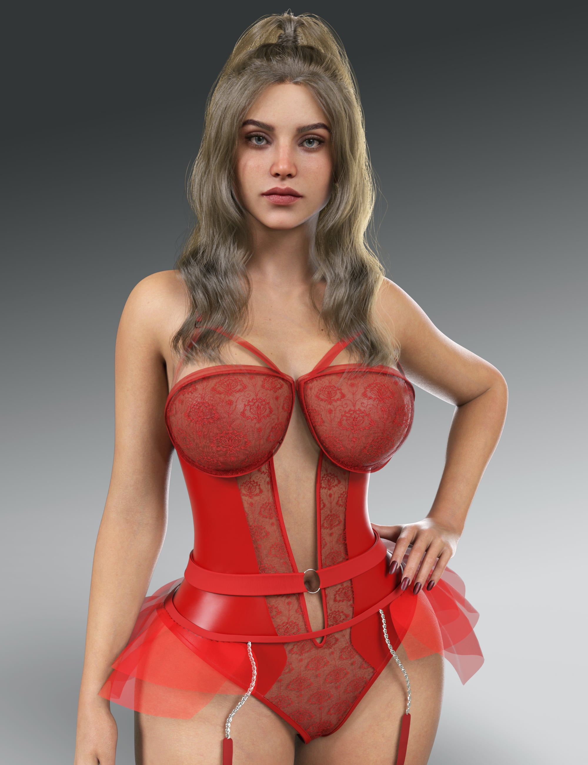 MB Jutta HD for Genesis 9 Feminine by: Magic Brush, 3D Models by Daz 3D