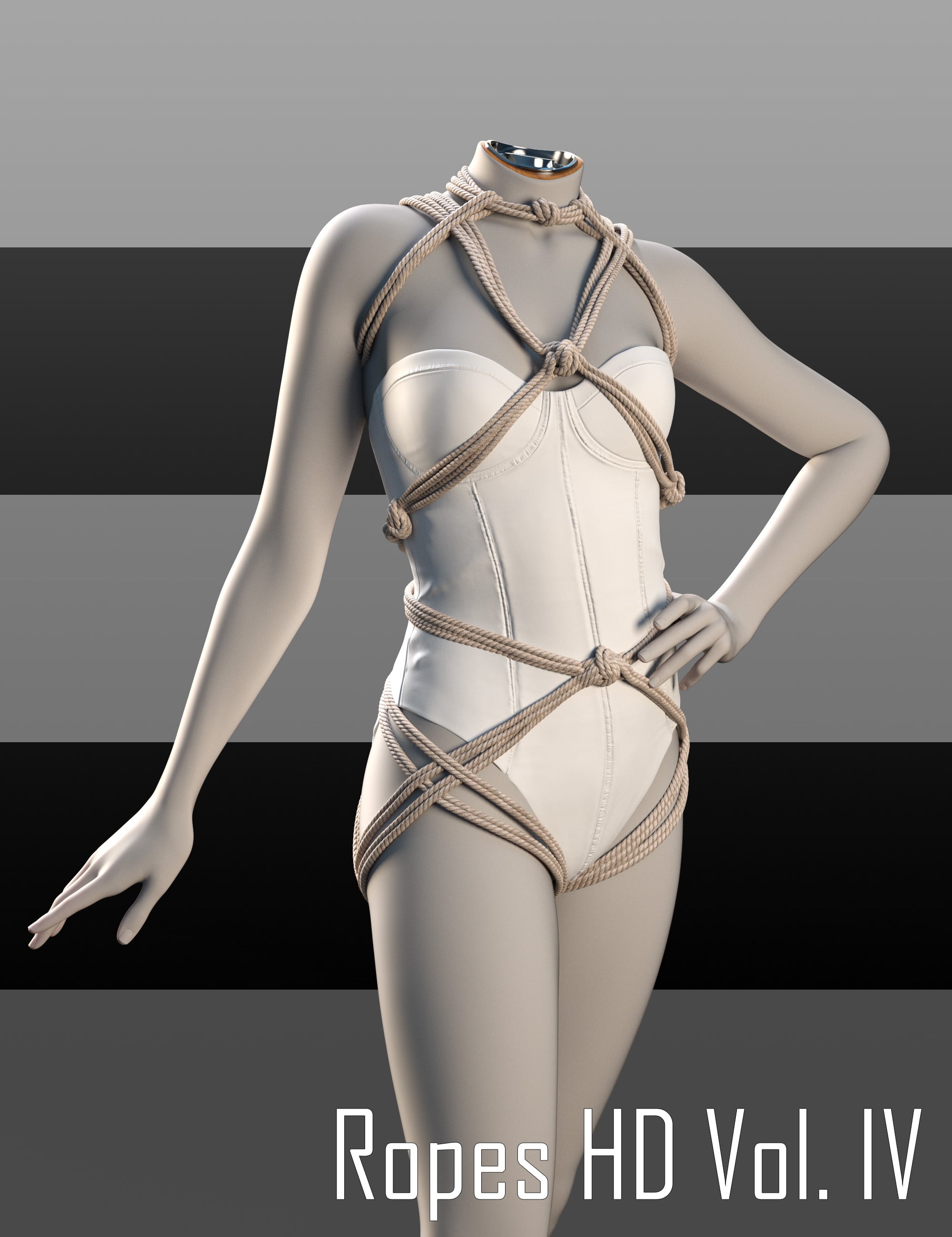 Ropes HD Volume IV for Genesis 9 by: Luthbellina, 3D Models by Daz 3D
