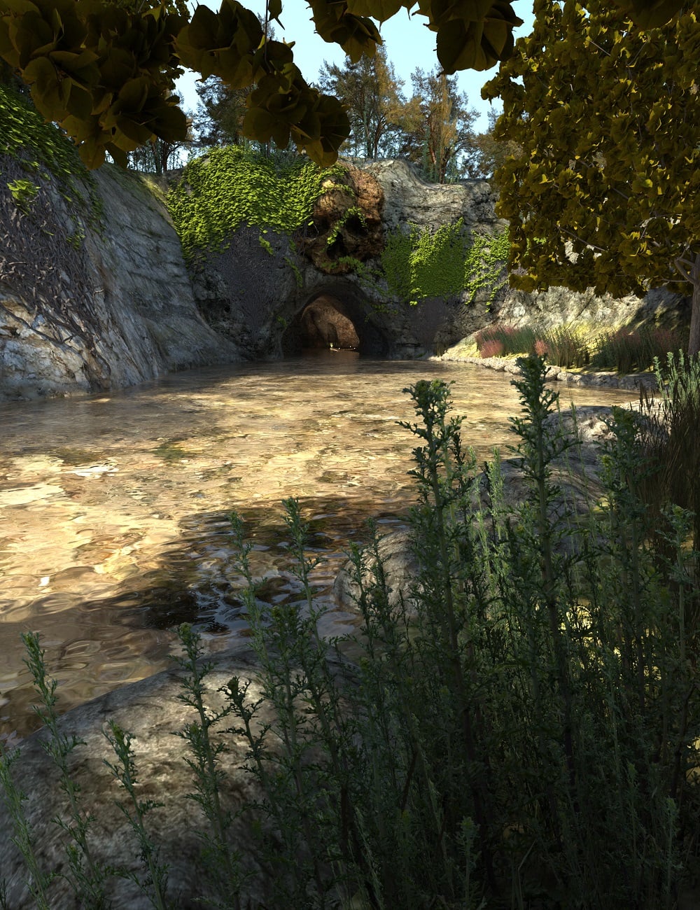 PW Cave River by: PW Productions, 3D Models by Daz 3D