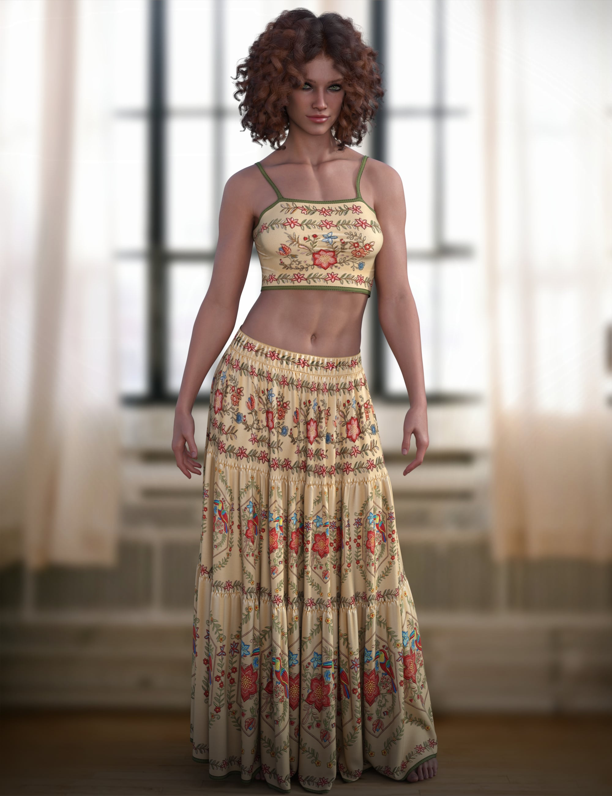 dForce Meridian Muse for Genesis 9 and 8 Female by: ~Wolfie~, 3D Models by Daz 3D
