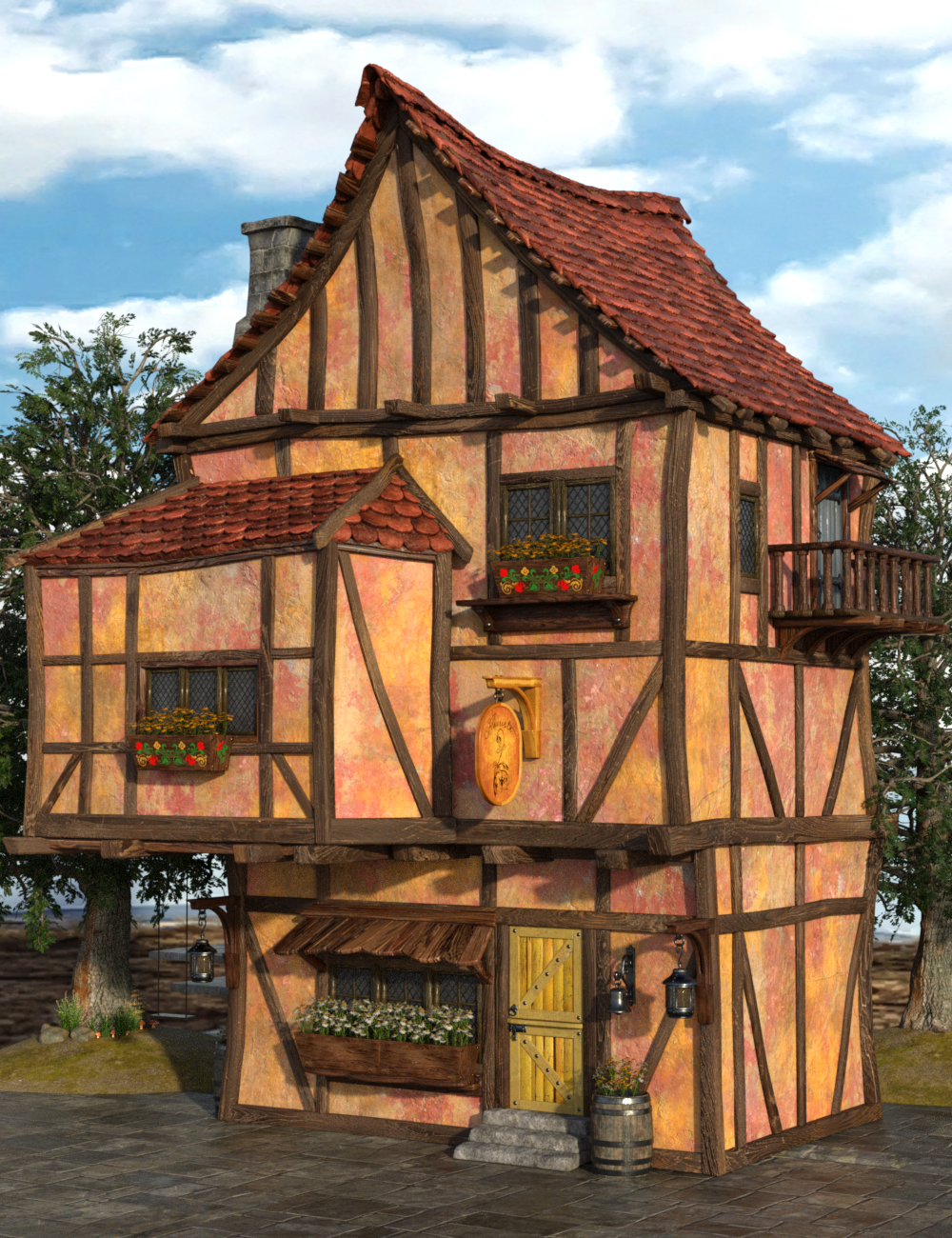 FTS Flower Shop and Bouchère by: The Alchemist, 3D Models by Daz 3D
