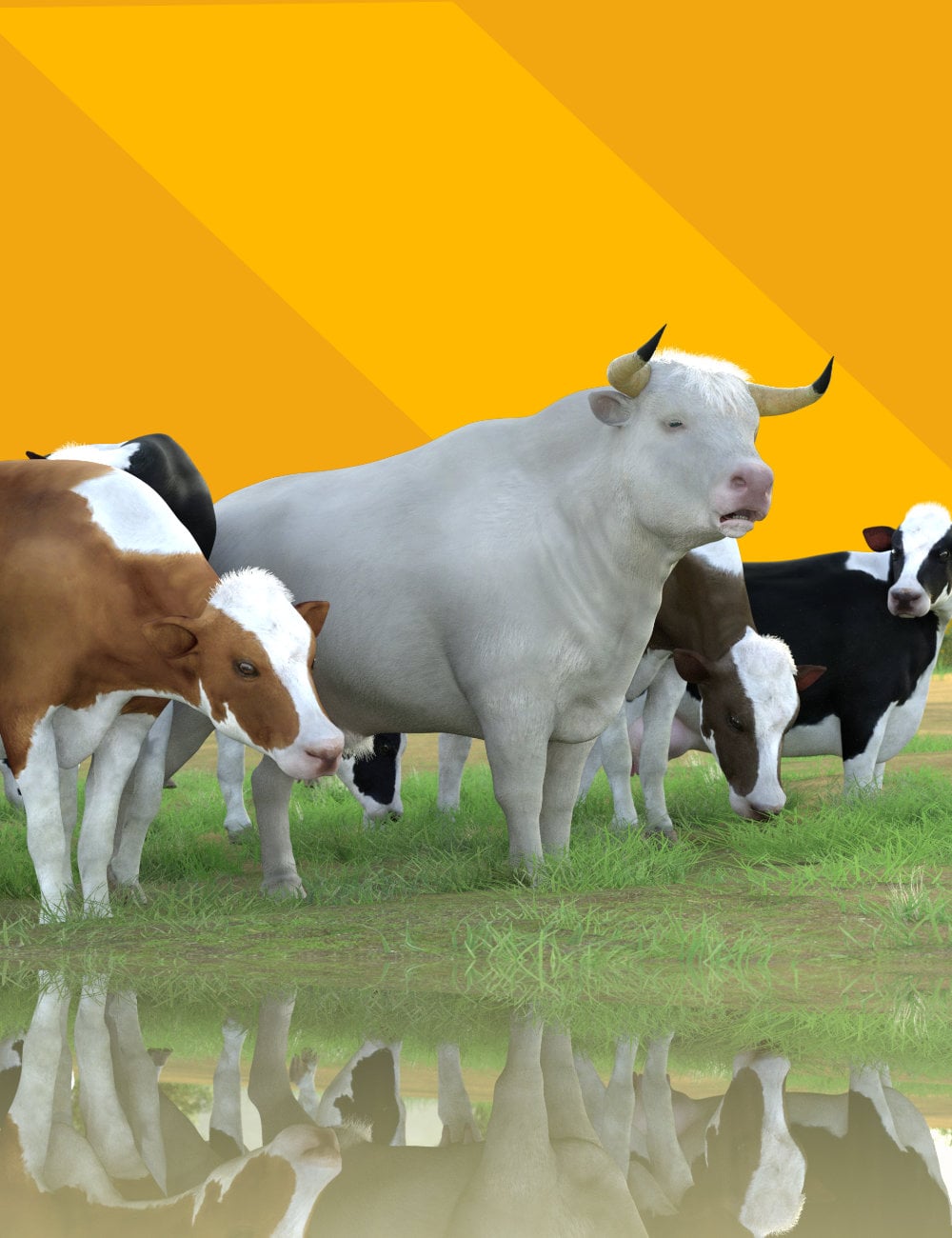 Bovine Material Add-On for Daz Horse 3 by: Design Anvil, 3D Models by Daz 3D