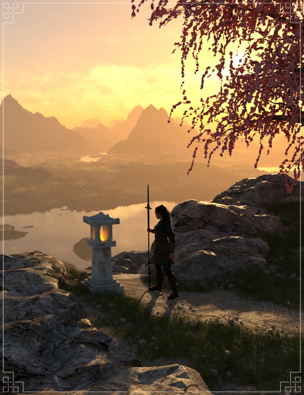Easy Environments: Wuxia Mountains by: Flipmode, 3D Models by Daz 3D