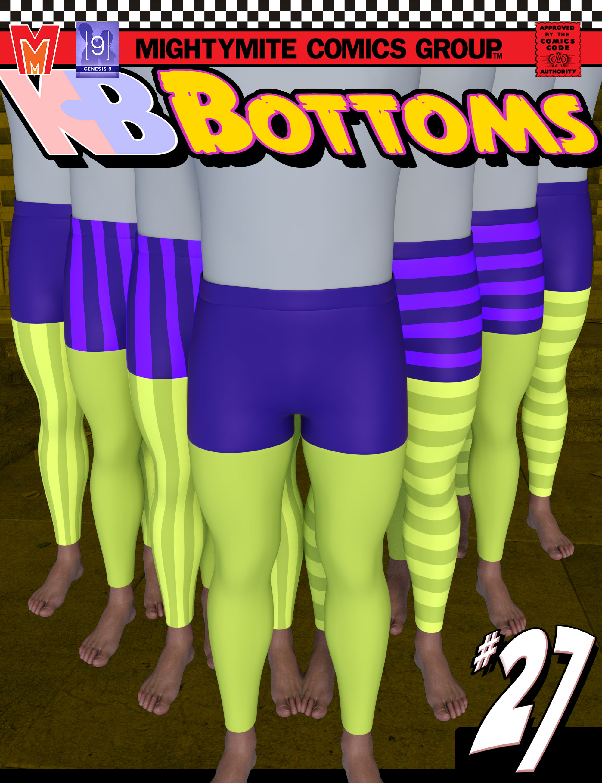 Bottoms 027 MMKBGenesis 9 by: MightyMite, 3D Models by Daz 3D