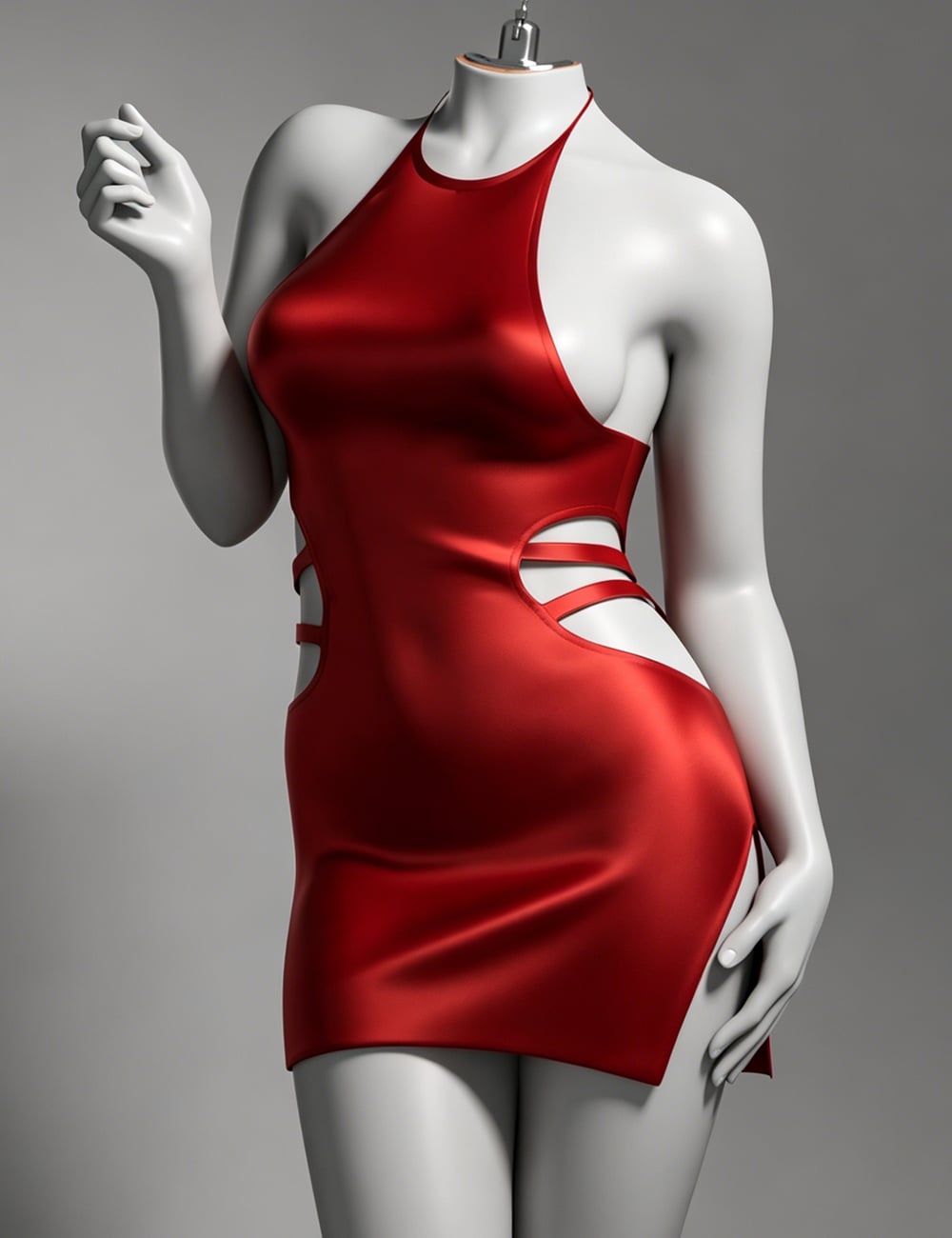 dForce EG Hollow Black Dress for Genesis 9 by: Ergou, 3D Models by Daz 3D