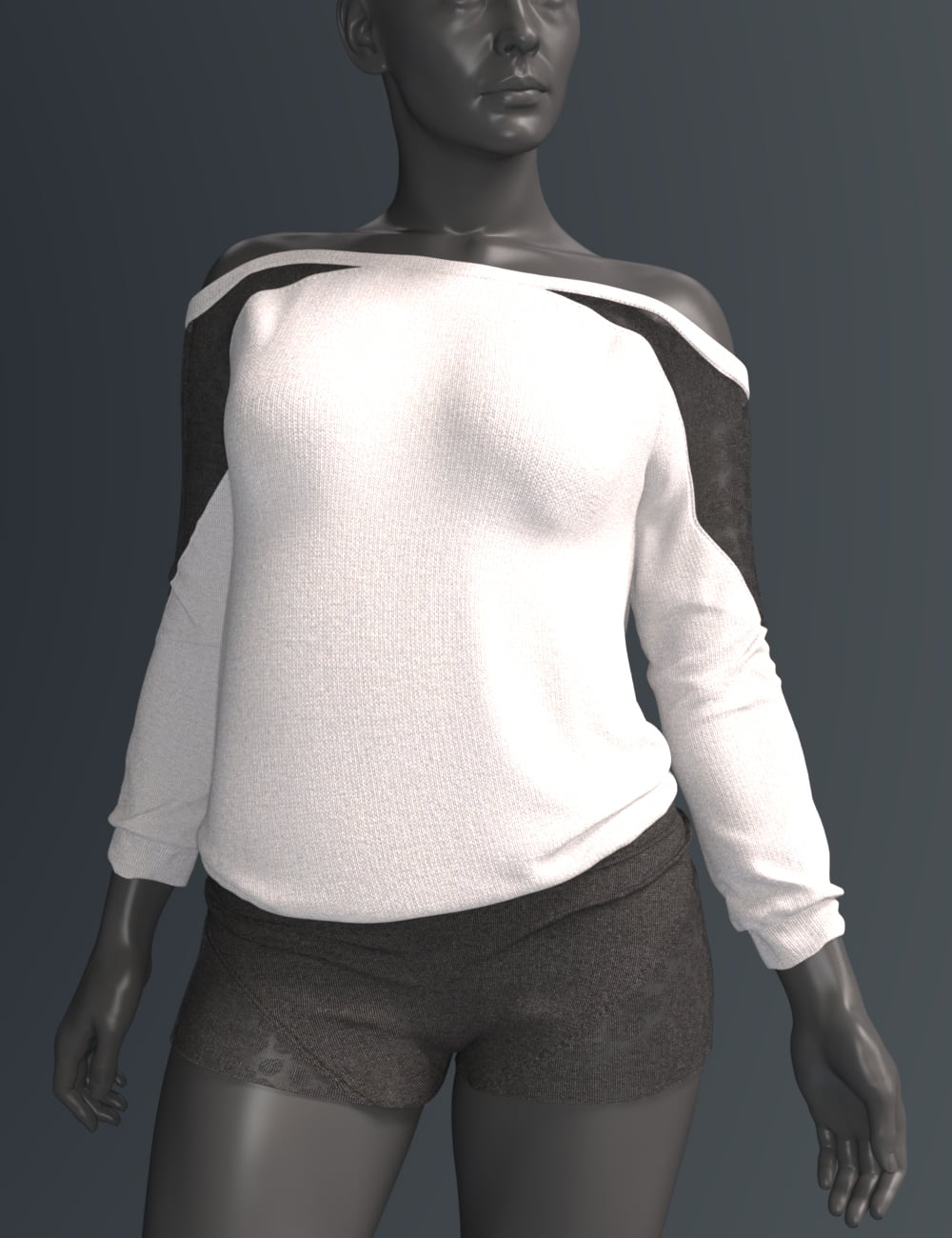 dForce SPR Lace Backless Pajamas for Genesis 9 by: Sprite, 3D Models by Daz 3D