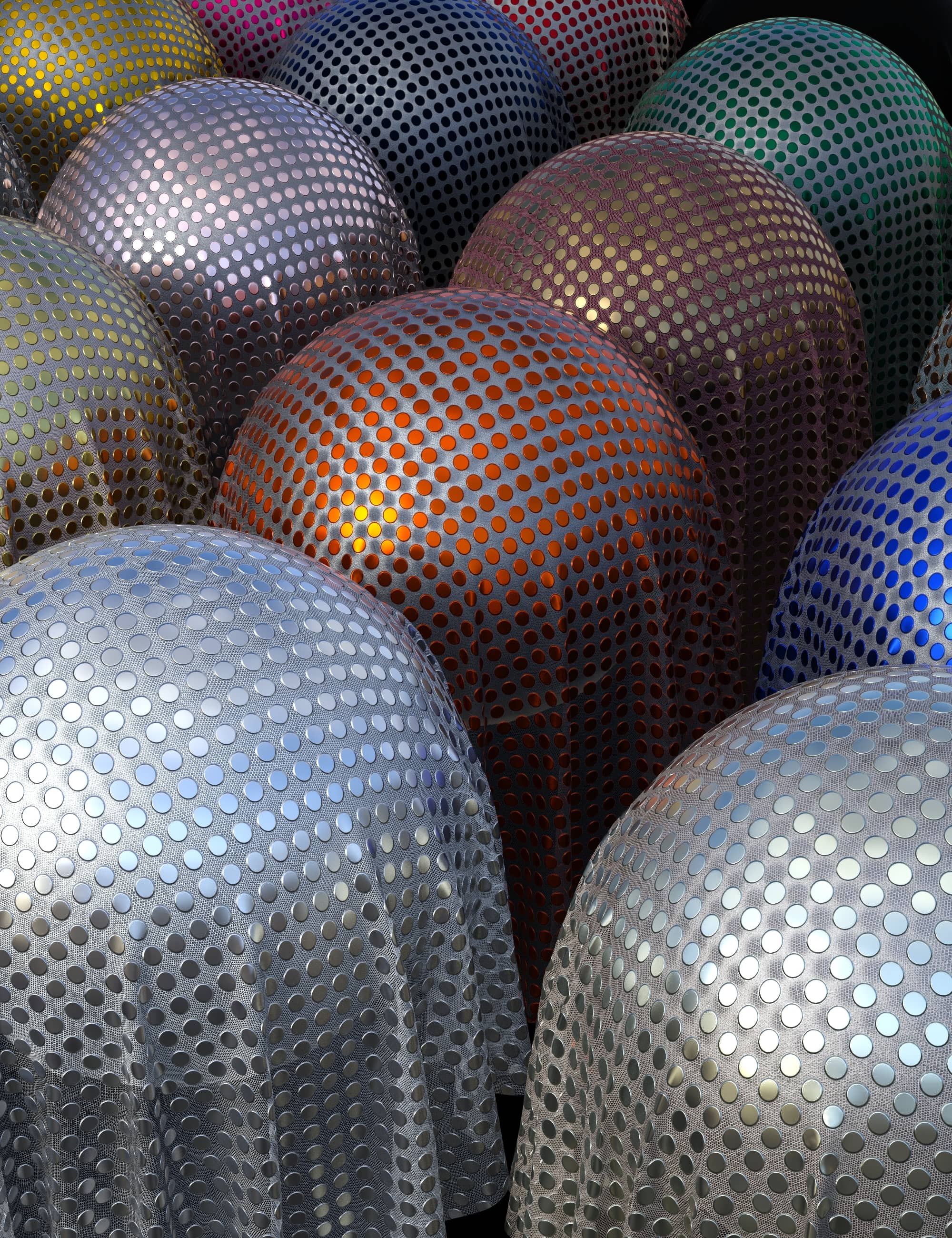 Grommet Mesh Fabric Iray Shaders - MR by: Nelmi, 3D Models by Daz 3D