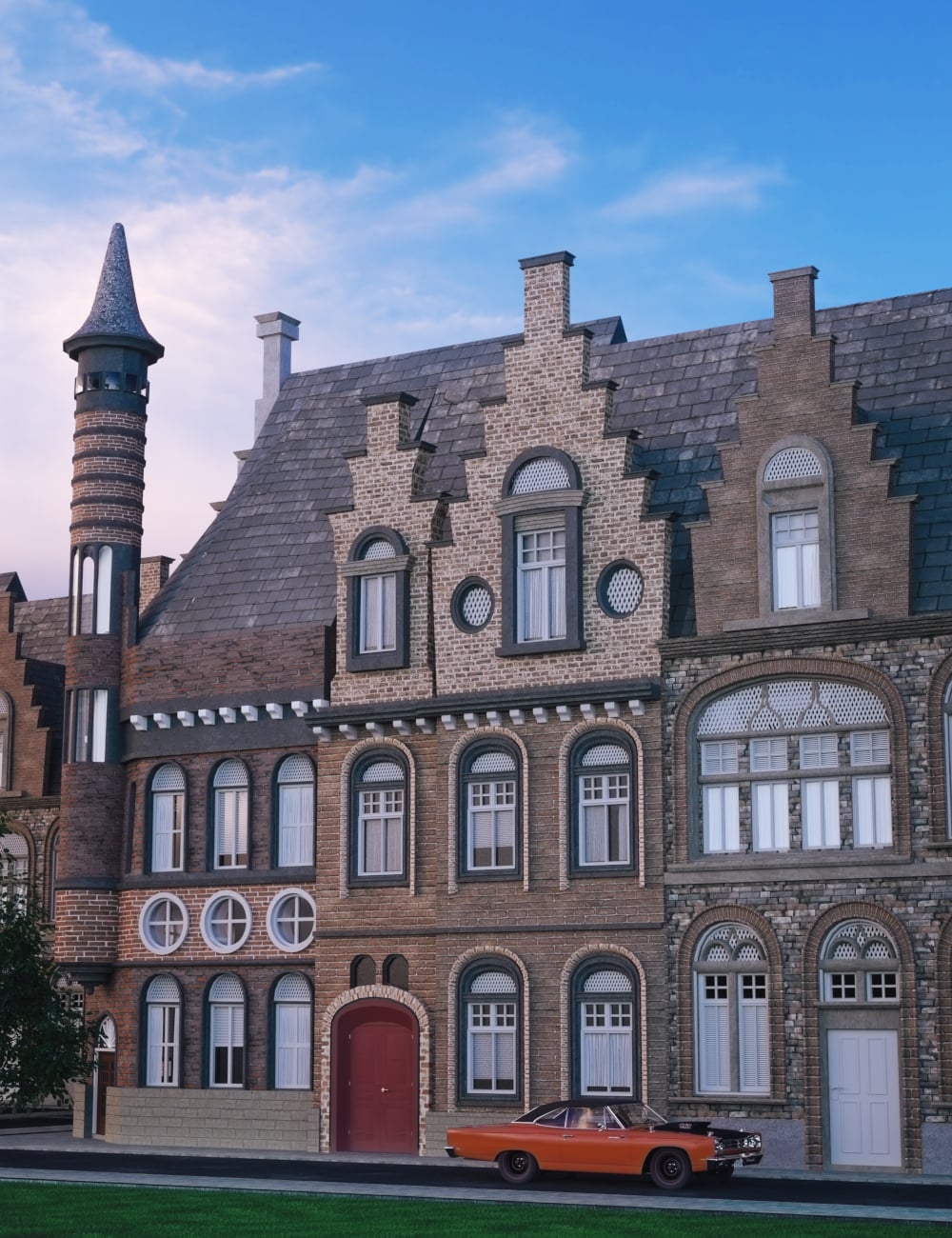 Old Guild Street by: Feng, 3D Models by Daz 3D
