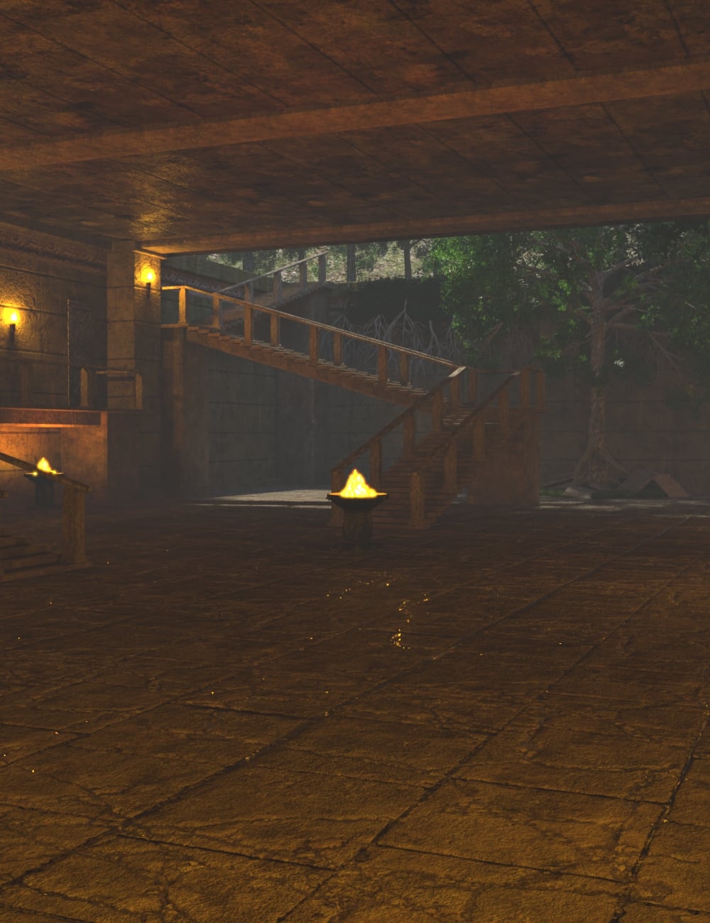 Structure Below Ground by: JeffersonAF, 3D Models by Daz 3D