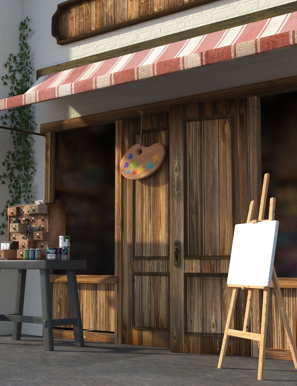 Boutique Front Art by: SilvaAnt3d, 3D Models by Daz 3D