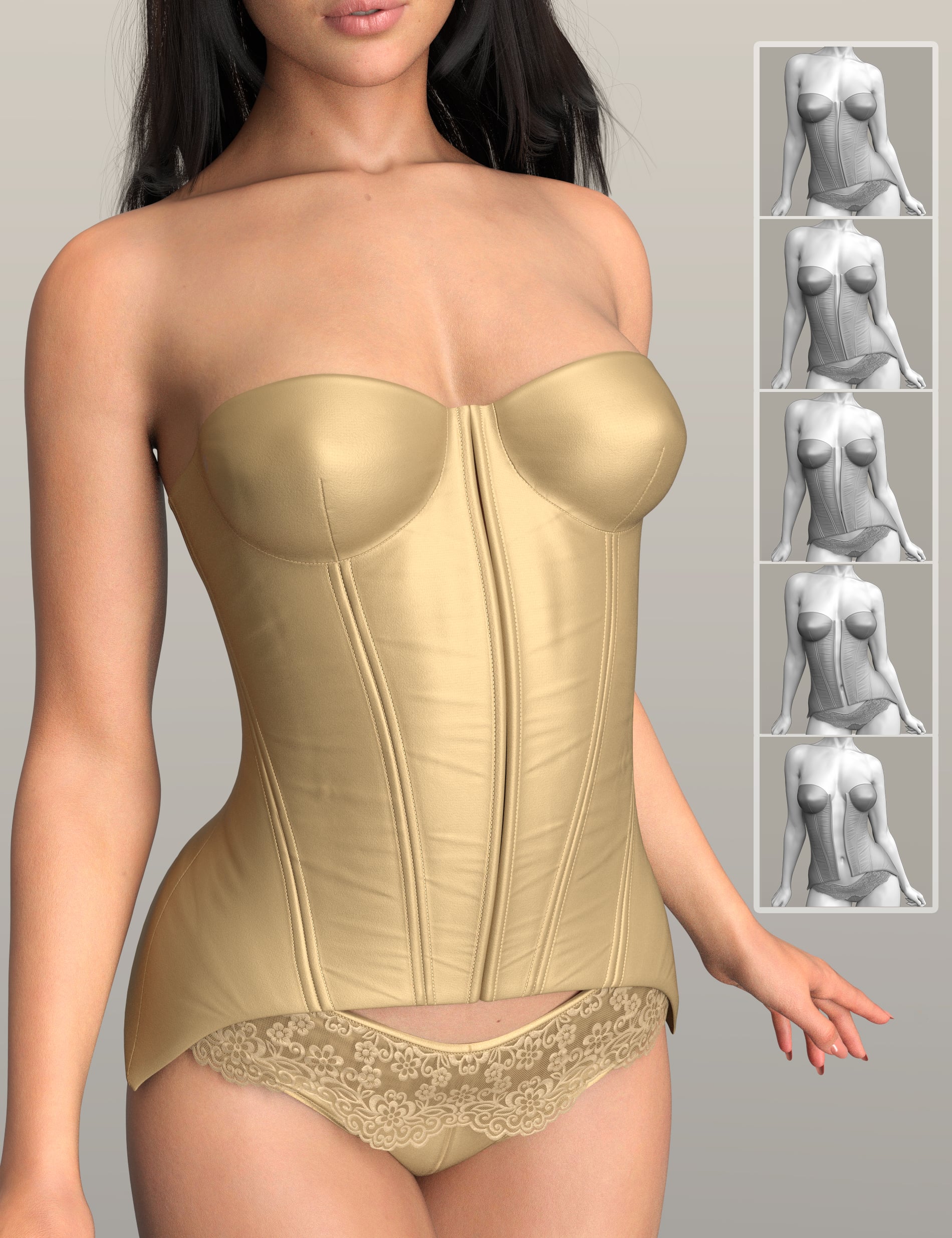 X-Fashion Noble Curve for Genesis 9 and 8 Female by: xtrart-3d, 3D Models by Daz 3D