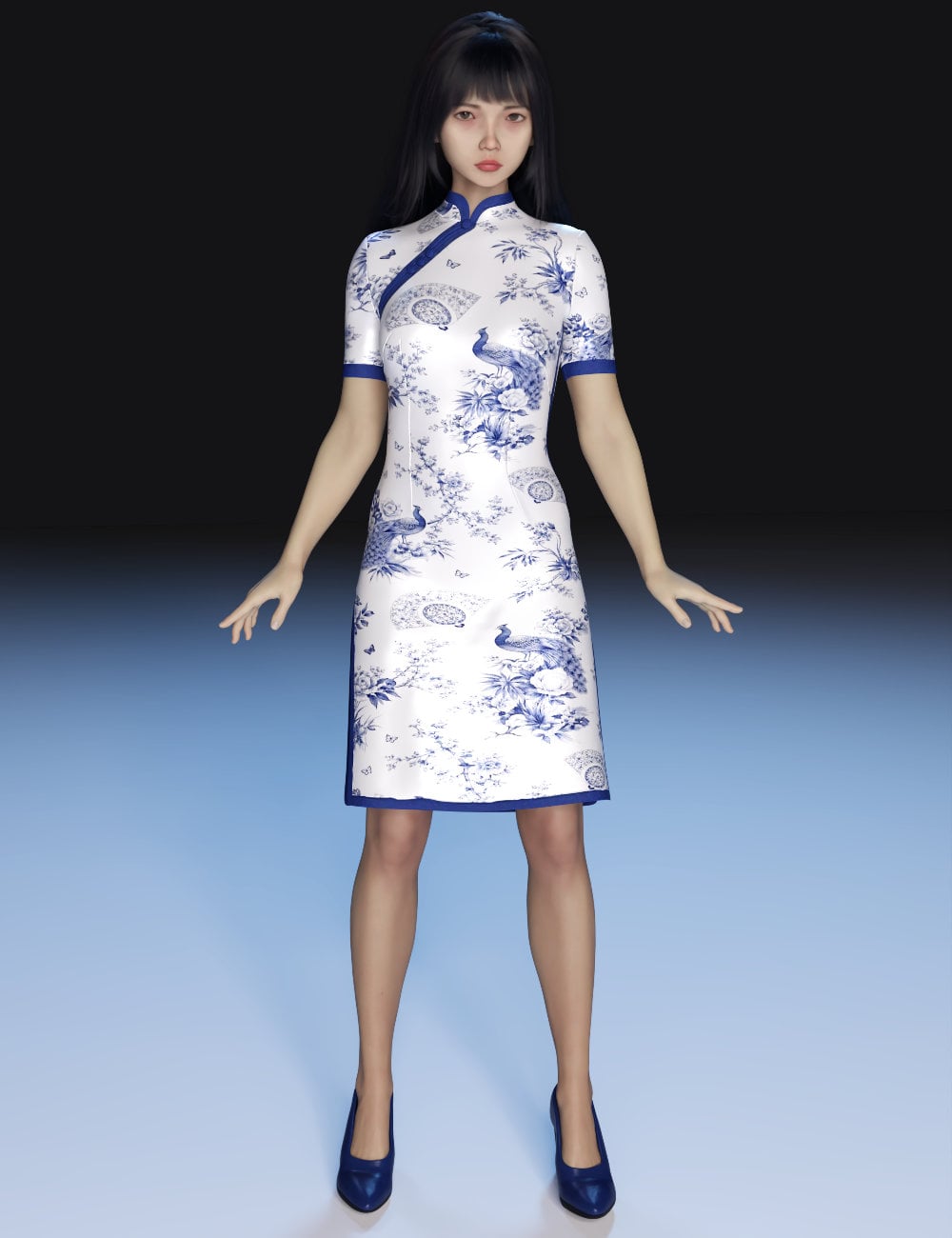 FG dForce Chinese Style for Genesis 9 by: IronmanFugazi1968, 3D Models by Daz 3D
