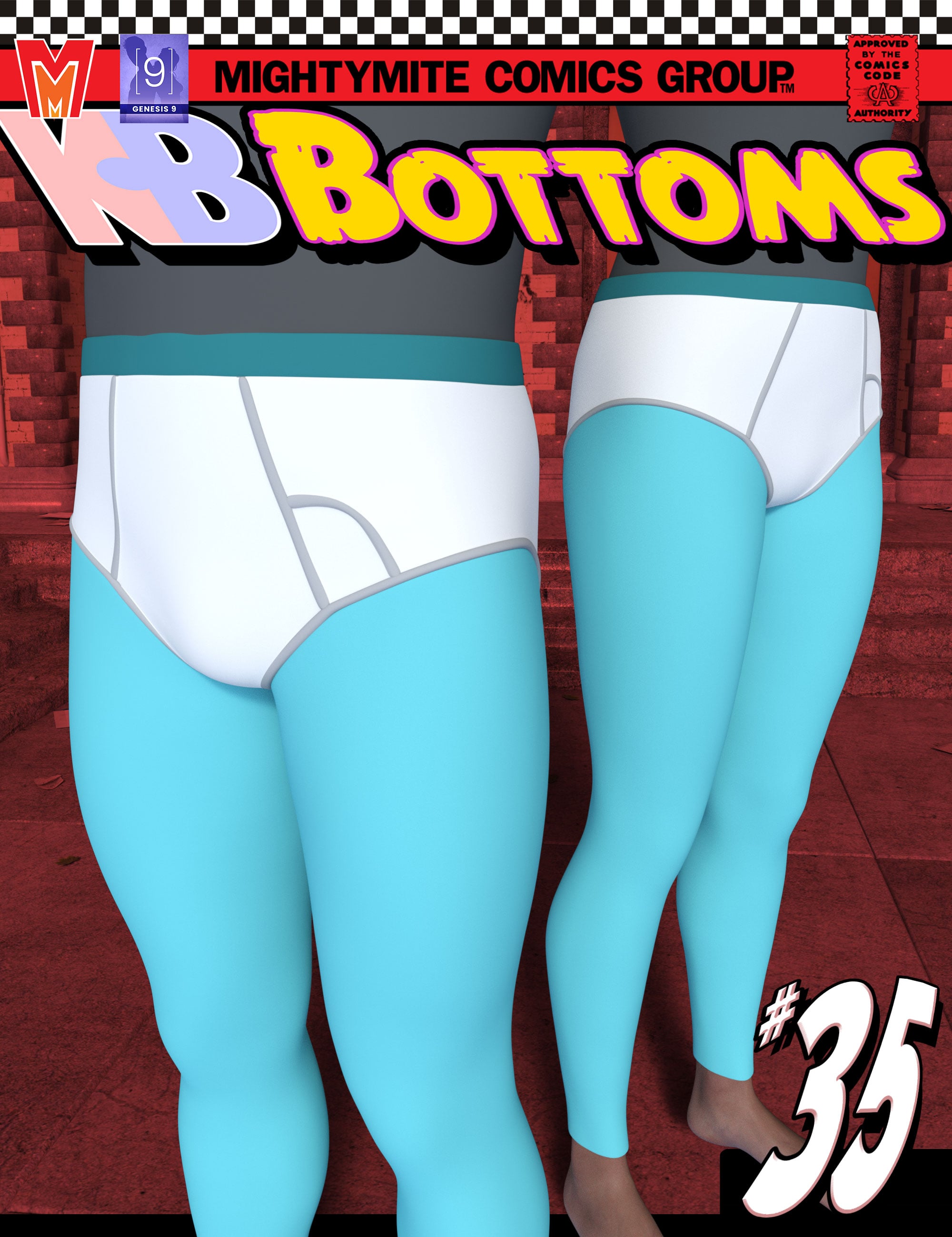 Bottoms 035 MMKBGenesis 9 by: MightyMite, 3D Models by Daz 3D