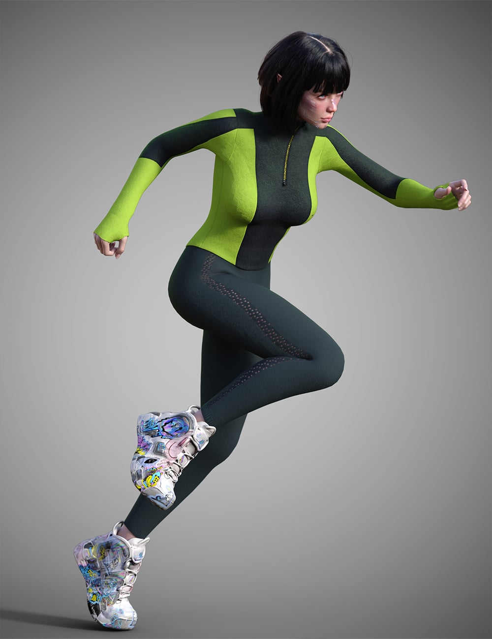 Cybo7 Outfit for Genesis 9 by: Chrryt, 3D Models by Daz 3D