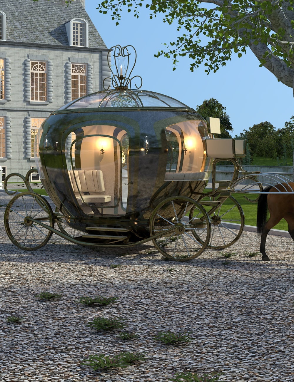 PW Golden Chariot by: PW Productions, 3D Models by Daz 3D