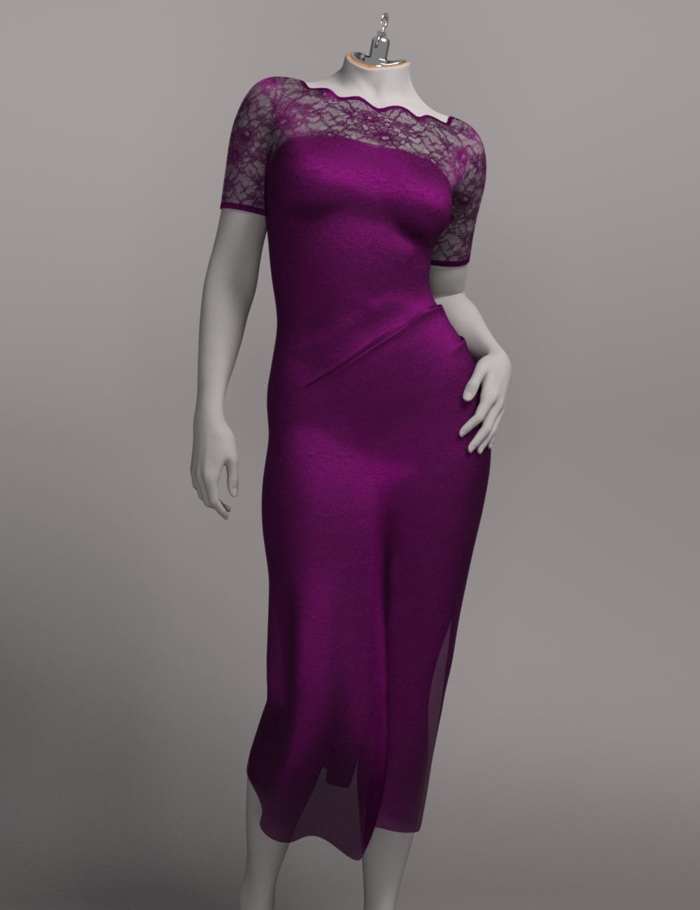 dForce EG Dress 04 for Genesis 9 by: Ergou, 3D Models by Daz 3D