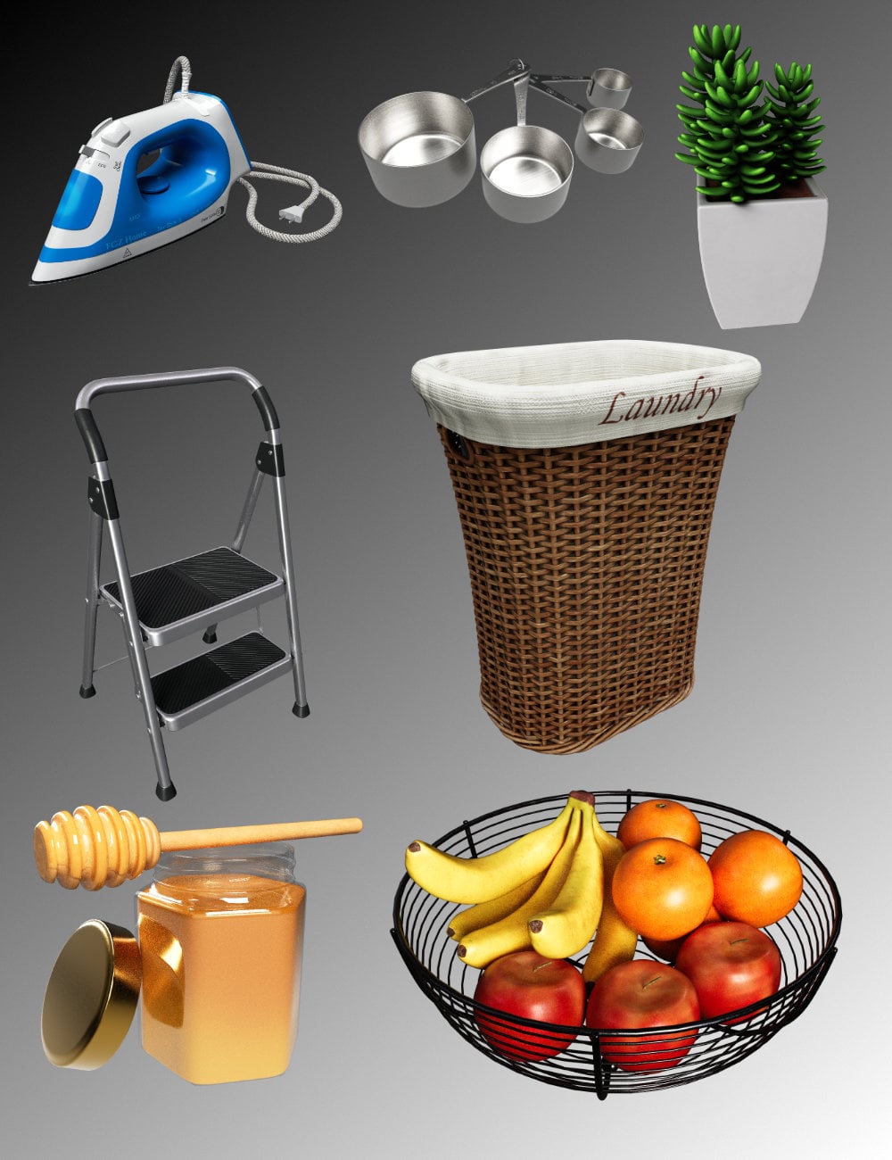 FG Household Items by: IronmanFugazi1968, 3D Models by Daz 3D