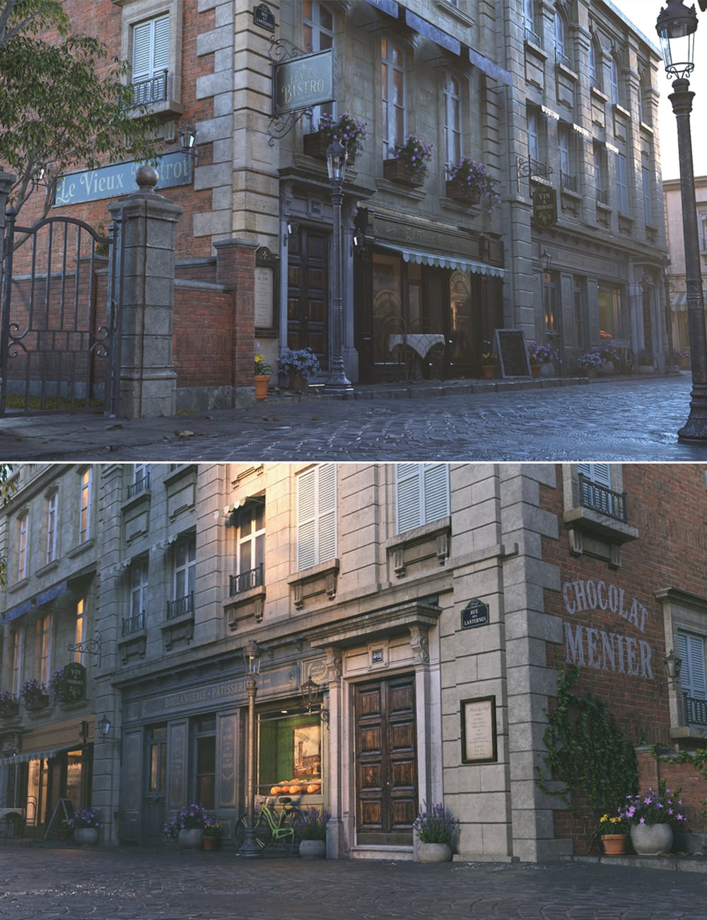 Parisian Backstreets by: Stonemason, 3D Models by Daz 3D