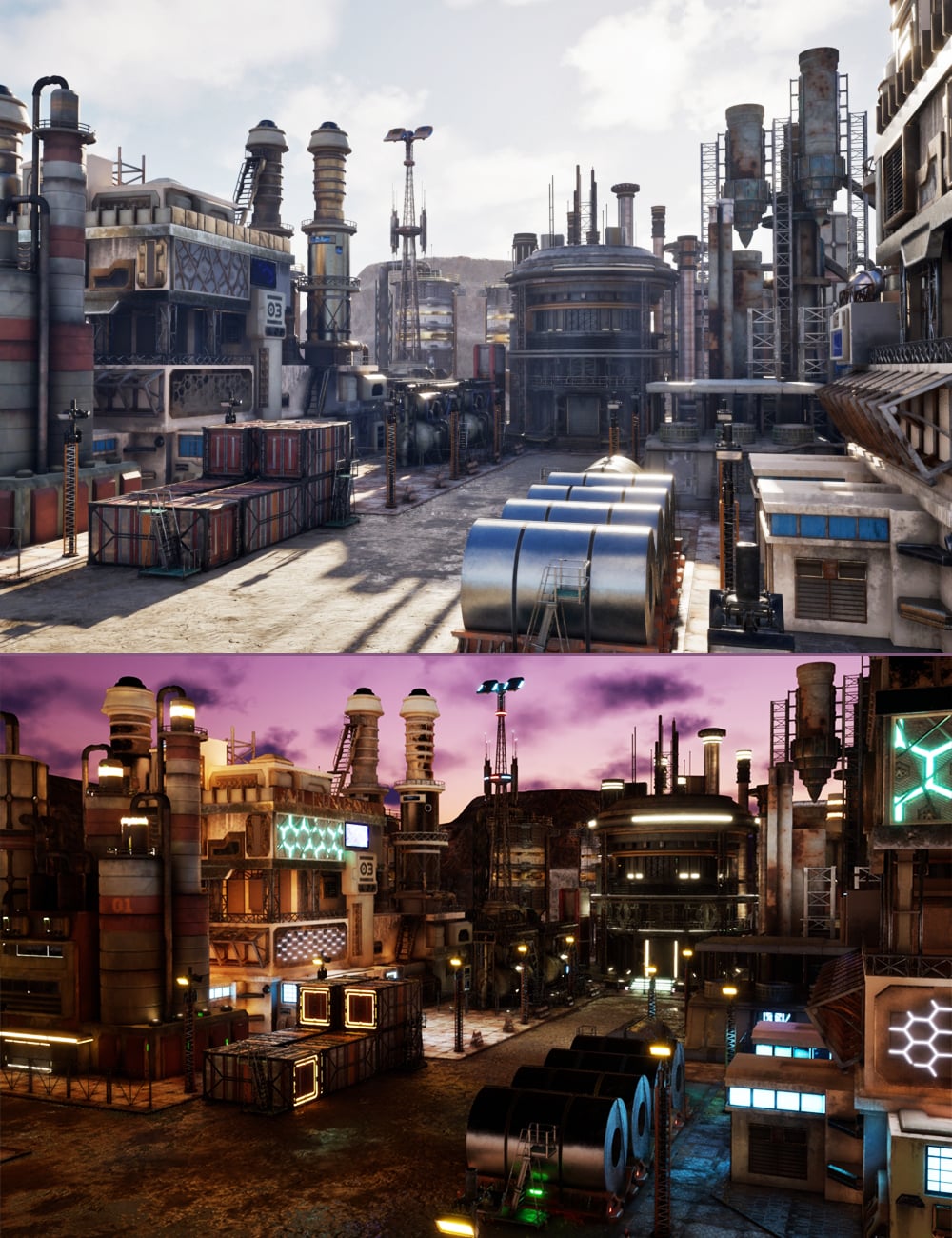 XI Futuristic Factory by: Xivon, 3D Models by Daz 3D