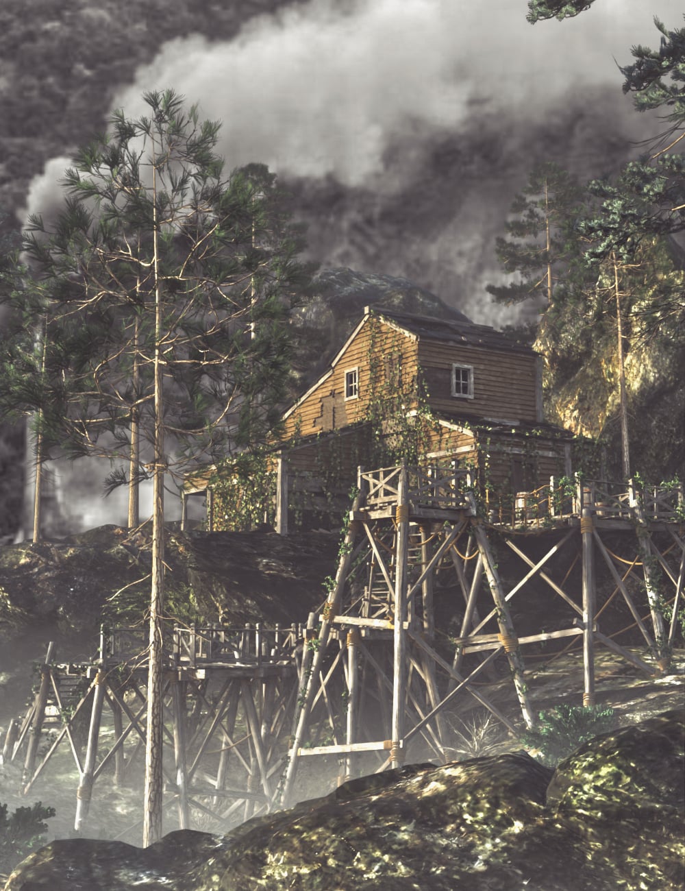 Old Miner's House by: PerspectX, 3D Models by Daz 3D