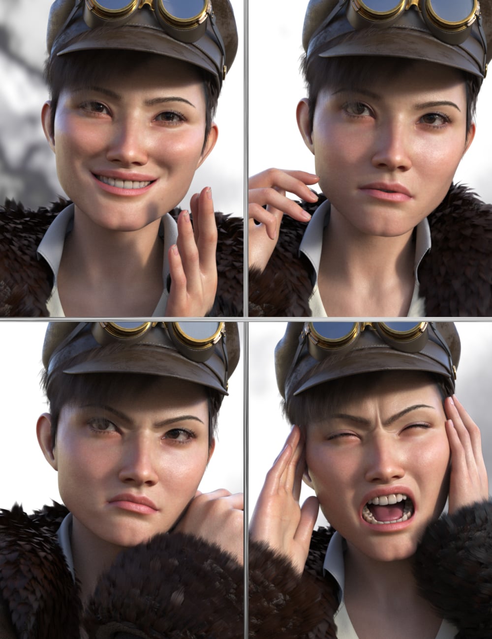 JW Sky Lover Expressions for Sydney 9 by: JWolf, 3D Models by Daz 3D