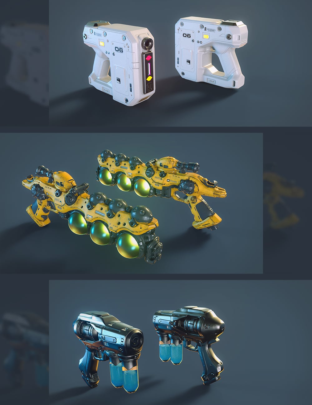 Polish HighTech Handgun by: Polish, 3D Models by Daz 3D