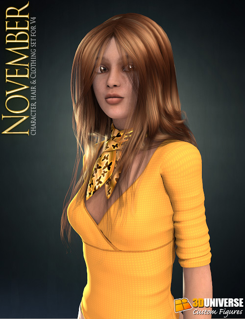 November for Victoria 4 by: 3D Universe, 3D Models by Daz 3D