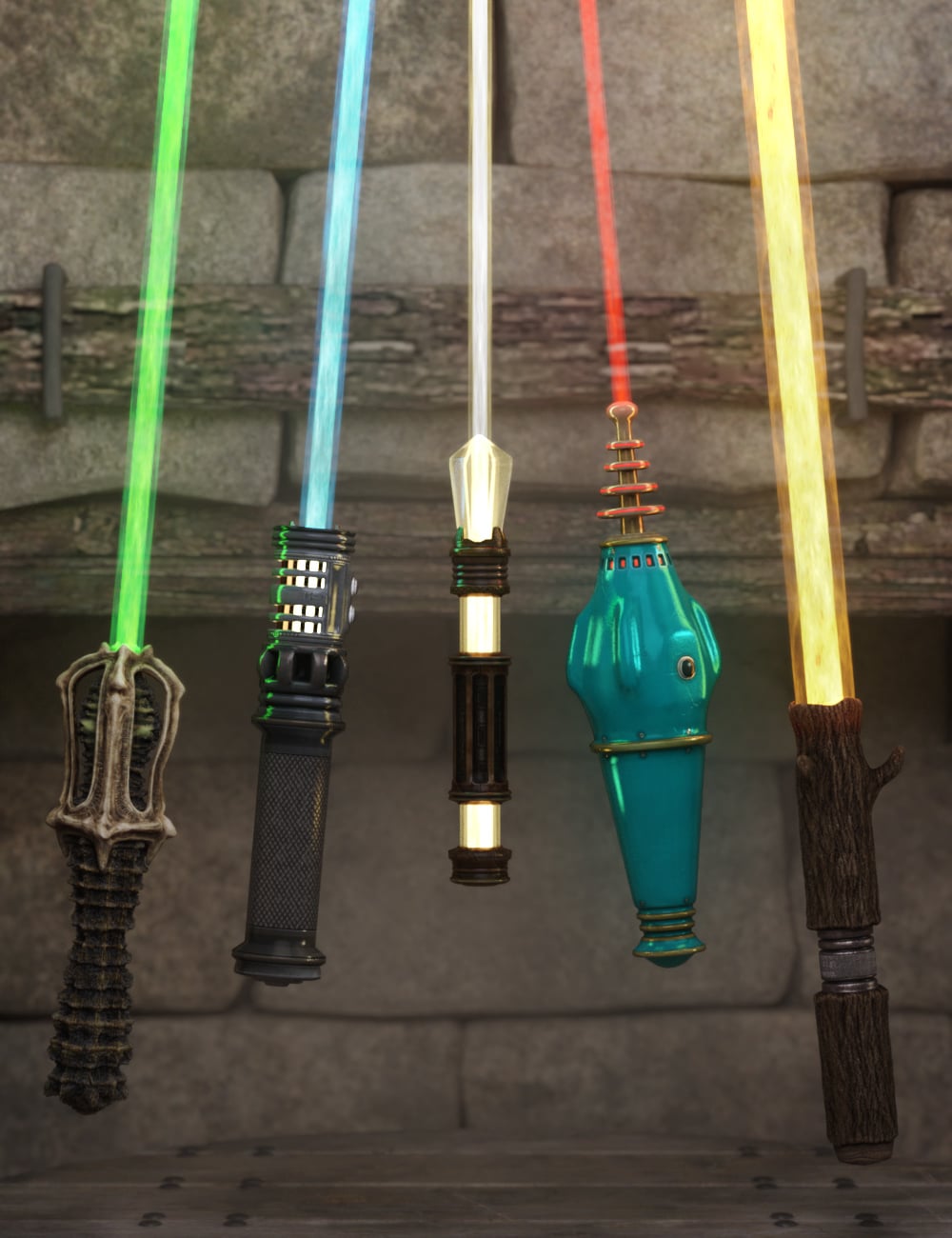 Raw Deals - Photonic Swords by: RawArt, 3D Models by Daz 3D