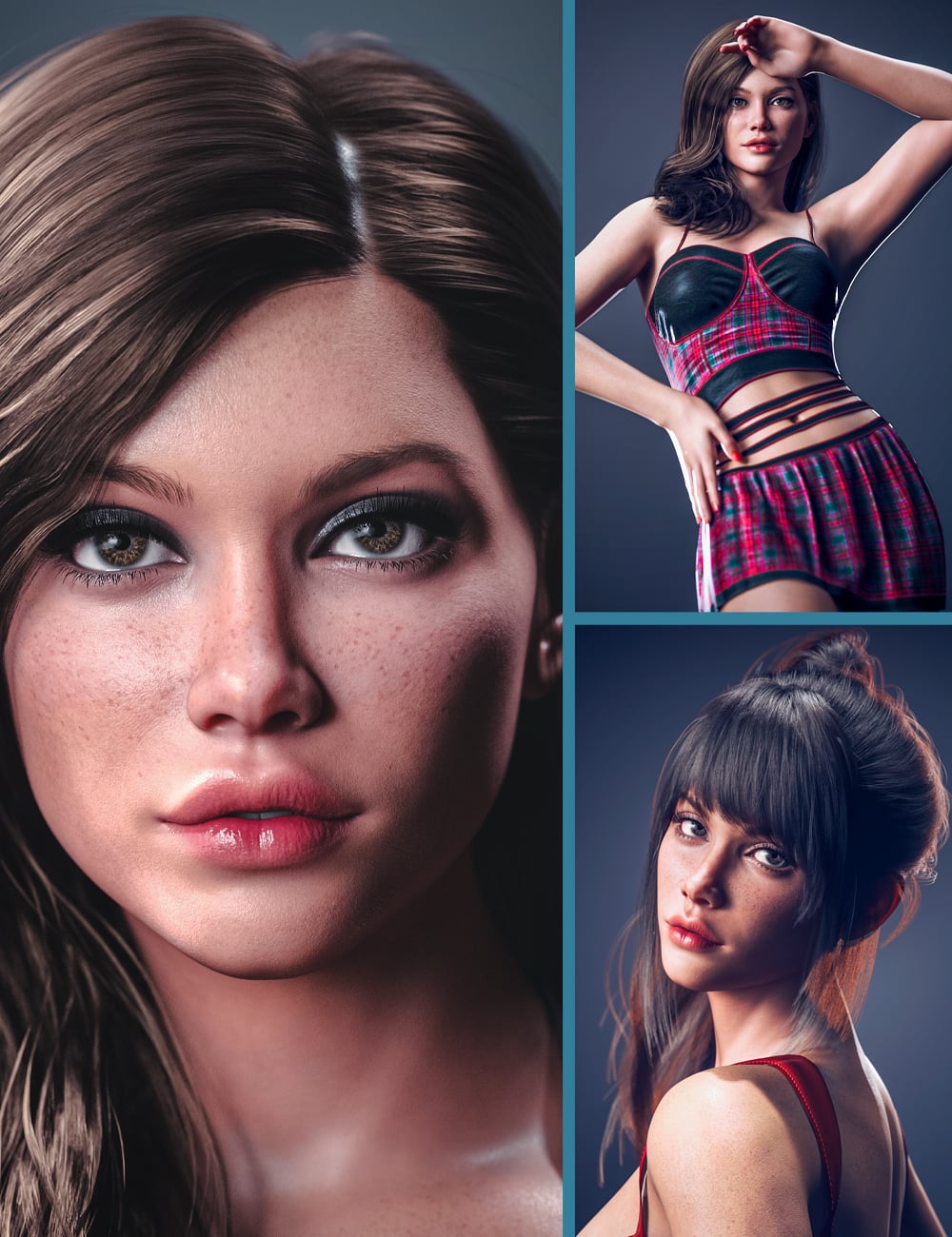 CJ Emma HD For Genesis 9 by: Colm Jackson, 3D Models by Daz 3D