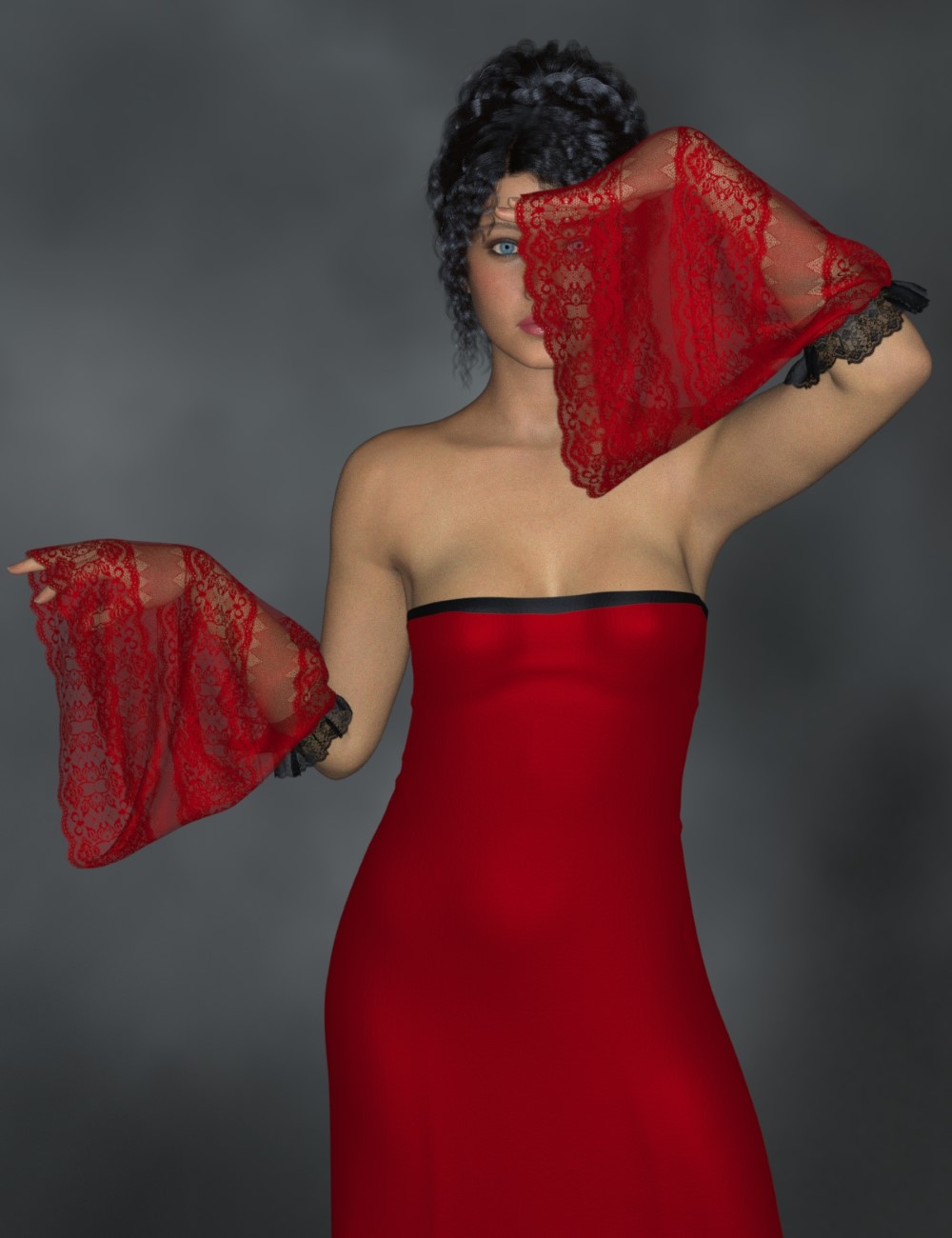 dForce Fantastical Cuffs and Sleeves for Genesis 9 by: PandyGirl, 3D Models by Daz 3D