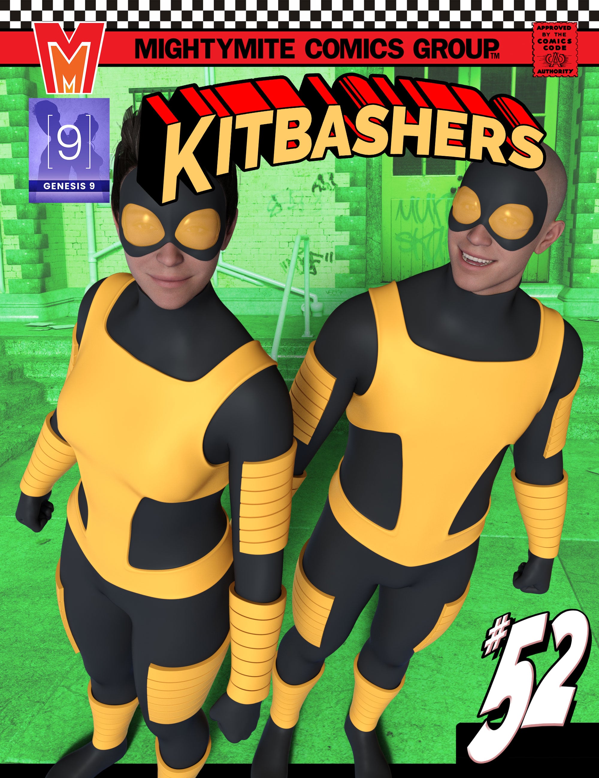 Kitbashers 052 MMGenesis 9 by: MightyMite, 3D Models by Daz 3D