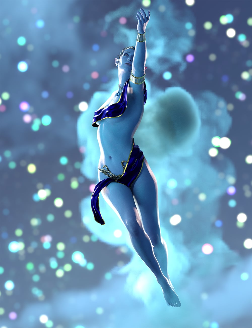 No Gravity Poses for Genesis 9 by: Ensary, 3D Models by Daz 3D