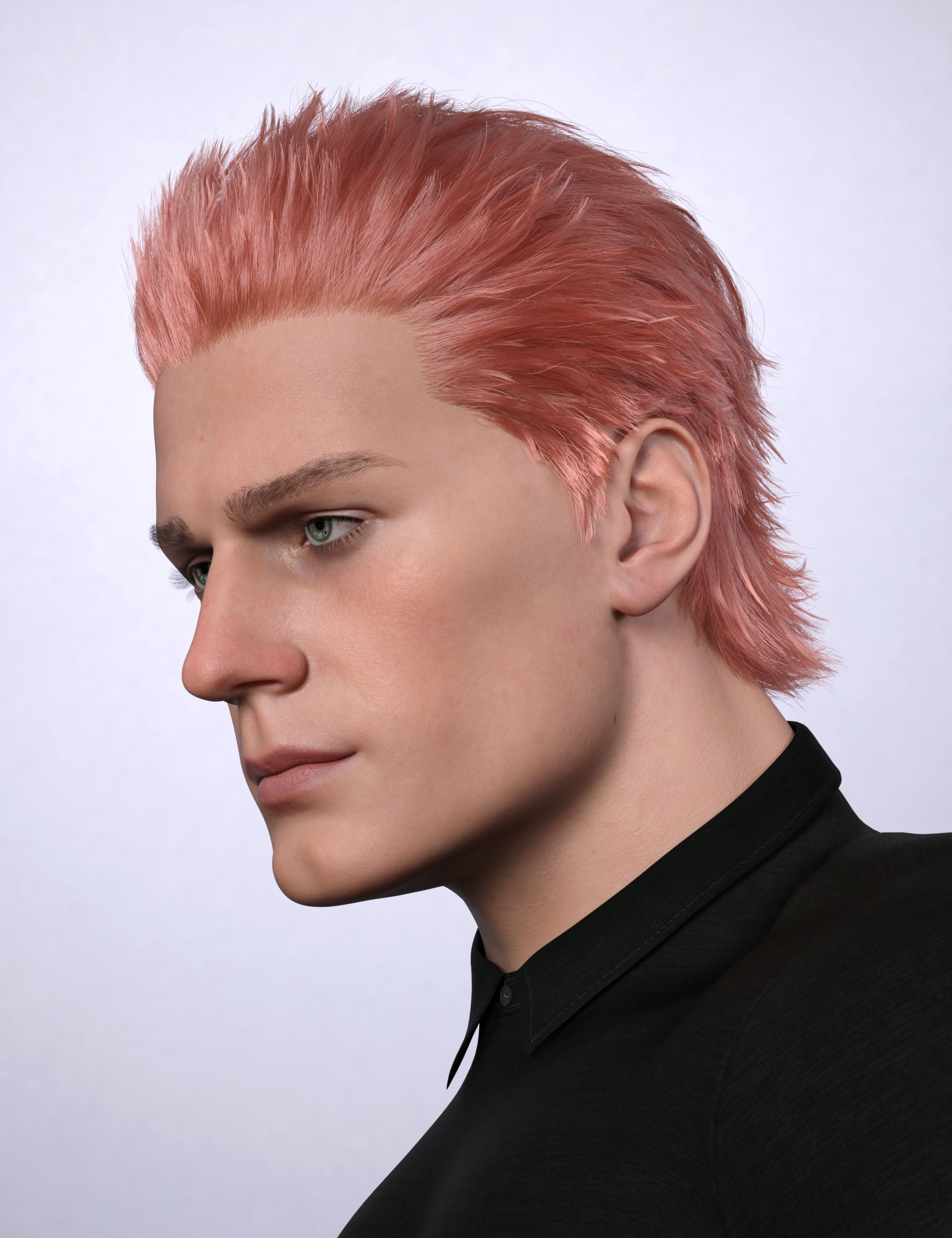 AK Edgy Hair for Genesis 9 by: Art Ken, 3D Models by Daz 3D