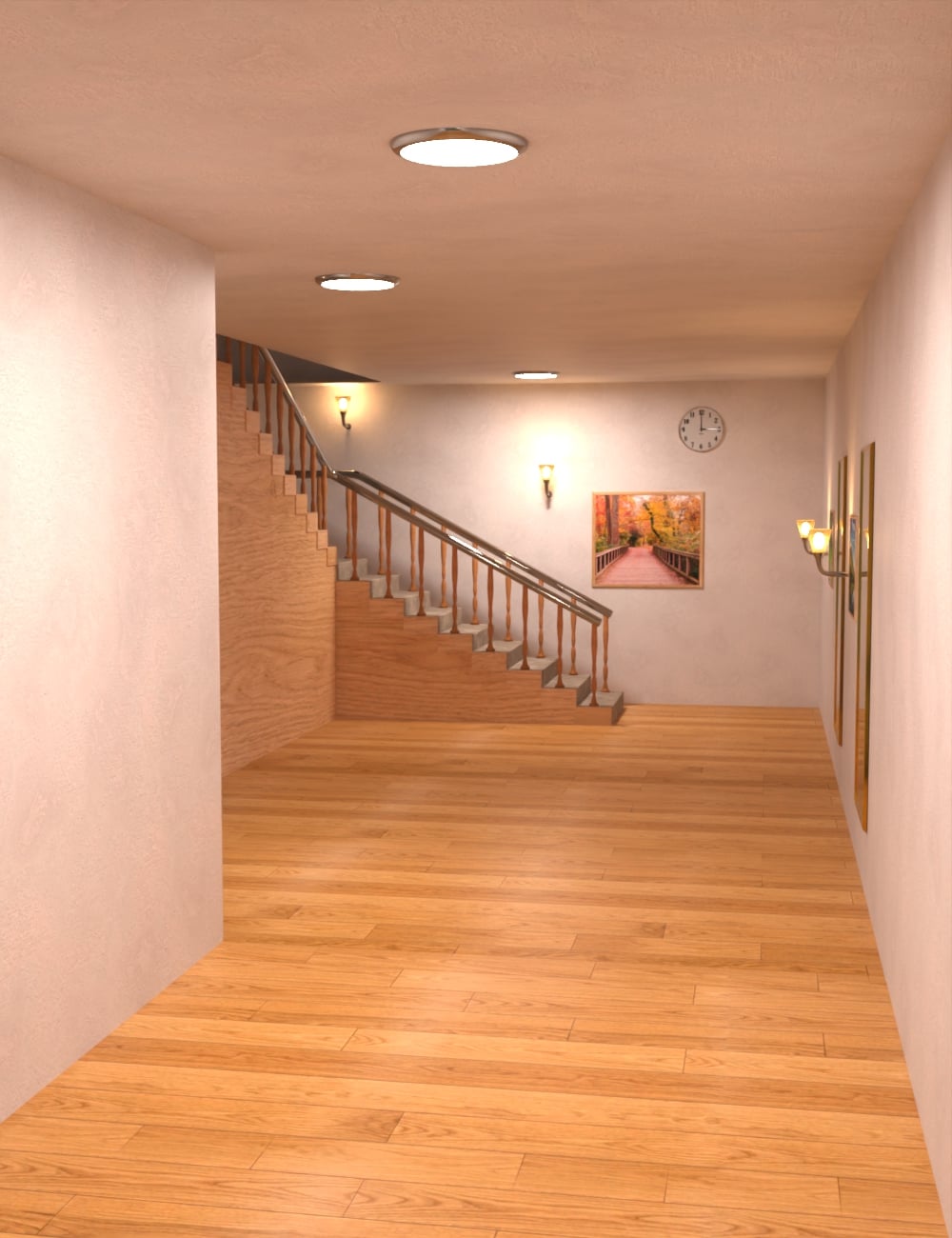 AP Modular House Staircase by: AcharyaPolina, 3D Models by Daz 3D